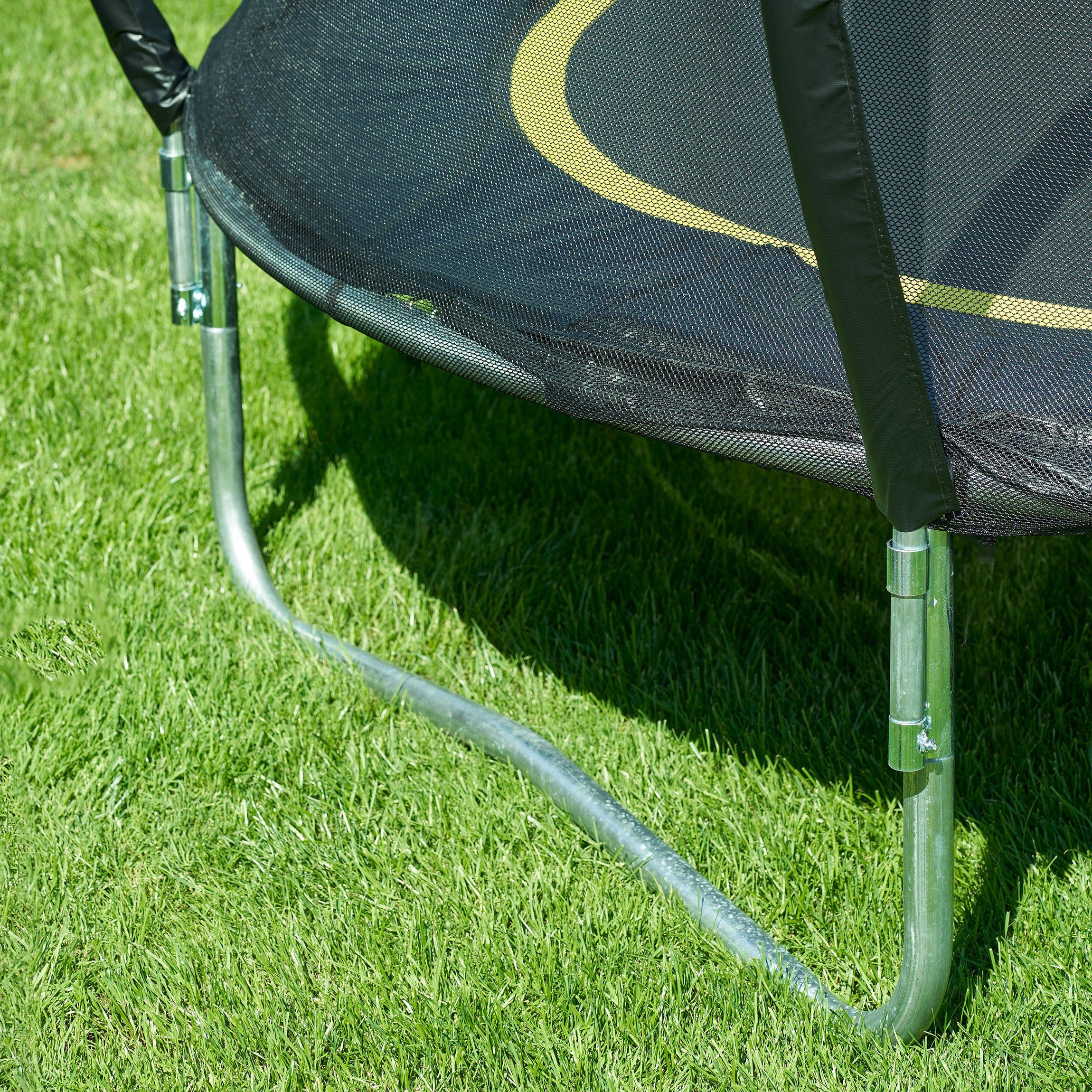 Kinder schwarz Trampolin, Gartentrampolin Gartenfreude (1)