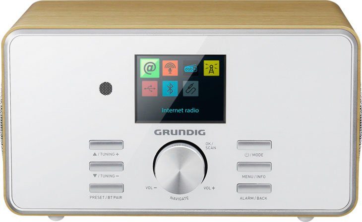 Grundig DTR 5000 X Internet-Radio (Digitalradio (DAB), FM-Tuner, FM-Tuner mit RDS, Internetradio, 14 W) Eiche | Internetradios