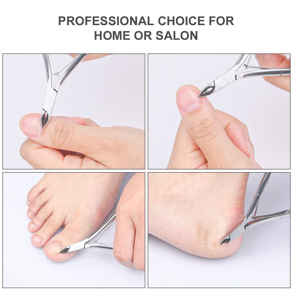 Maniküre Edelstahl Pediküre Fingernägel Haiaveng Werkzeuge für Nagelhautschneider, und Nagelzangen Fußnägel 6-teiliges Nagelhautzange