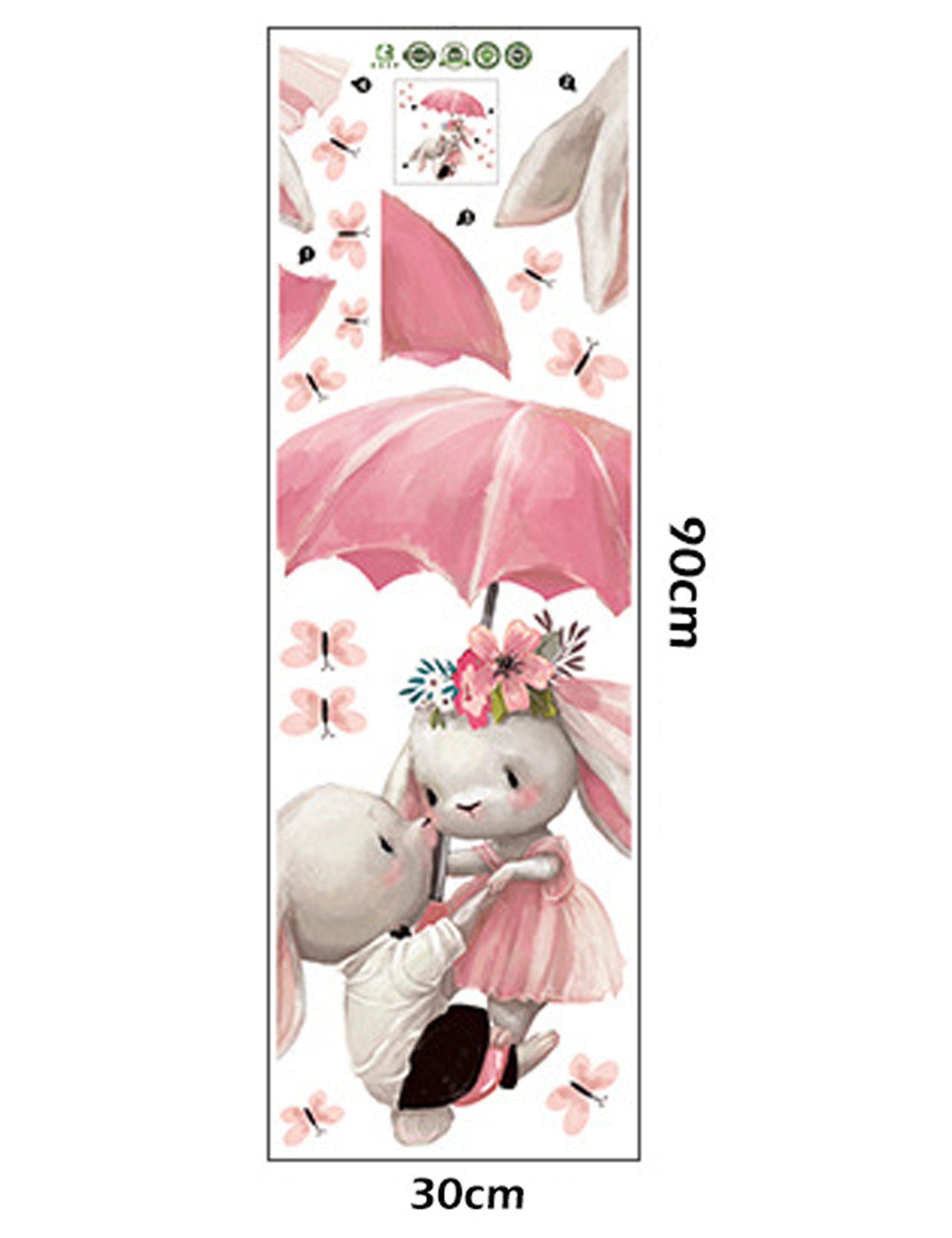 Sipo Wandbild Wandaufkleber Hase, Sterne, Hasen günstig online kaufen