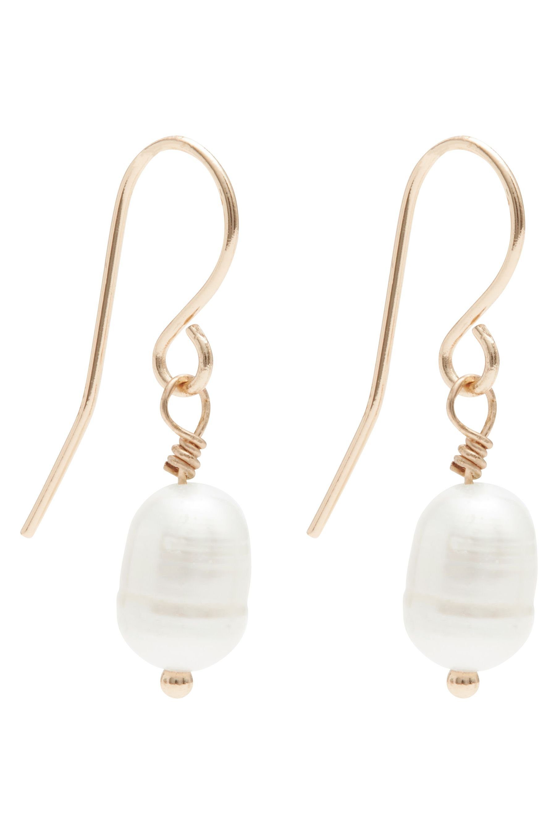 Next Paar Ohrhänger Filigrane Ohrringe mit Süßwasserperlen (1-tlg) günstig online kaufen