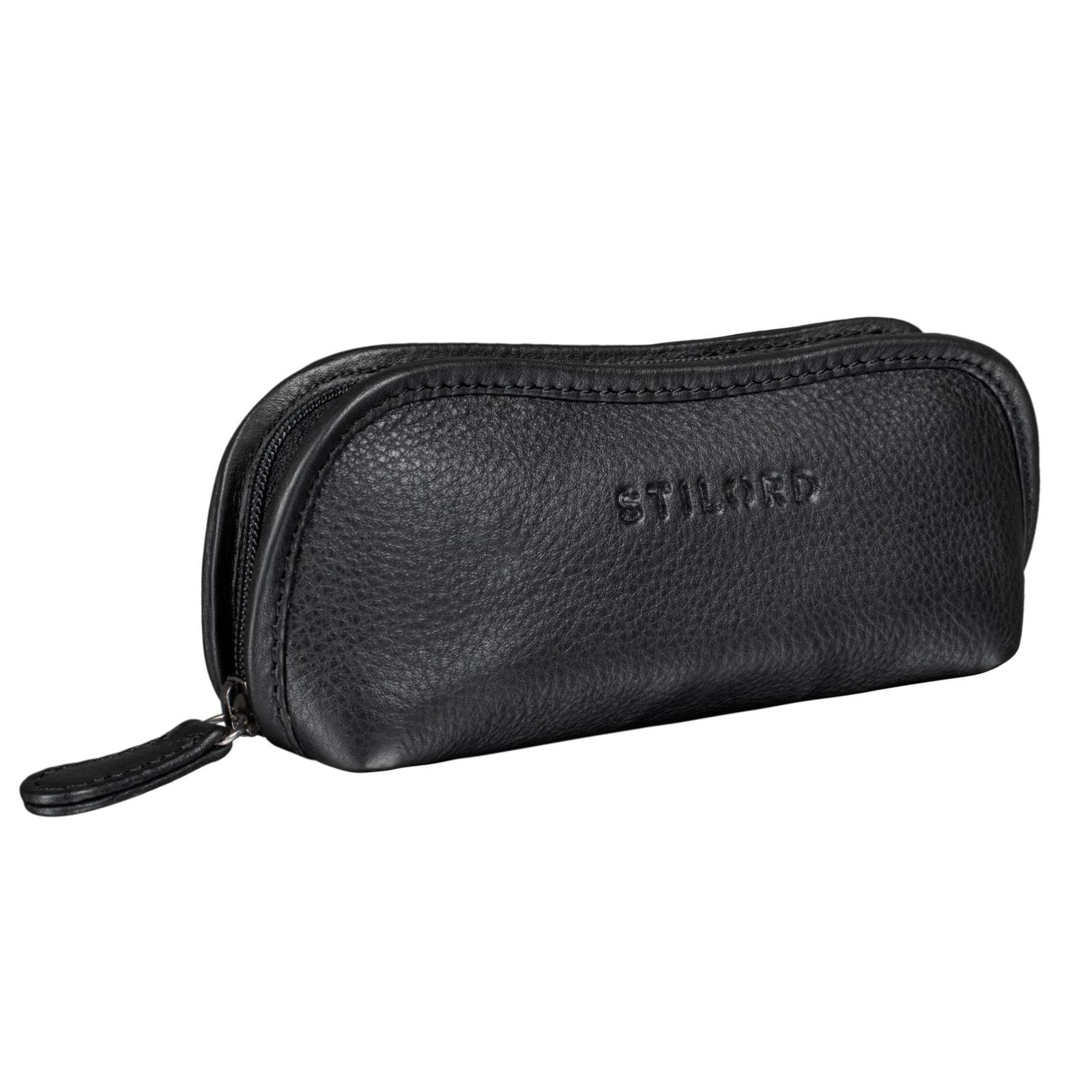 STILORD Leder Brillenetui "Glasgow" Etui schwarz