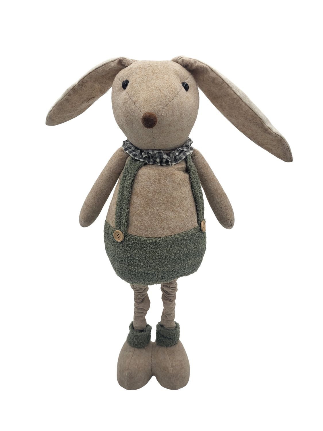 BURI Dekofigur 1 Osterhase mit Teleskopbeine Dekohase Hasenfigur Stoffhase günstig online kaufen