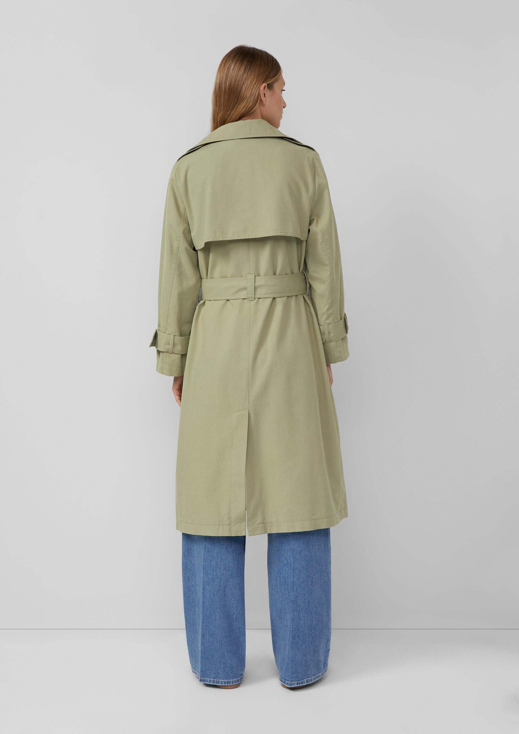 s.Oliver Trenchcoat Outdoor-Mantel Leichter Trenchcoat aus Lyocell
