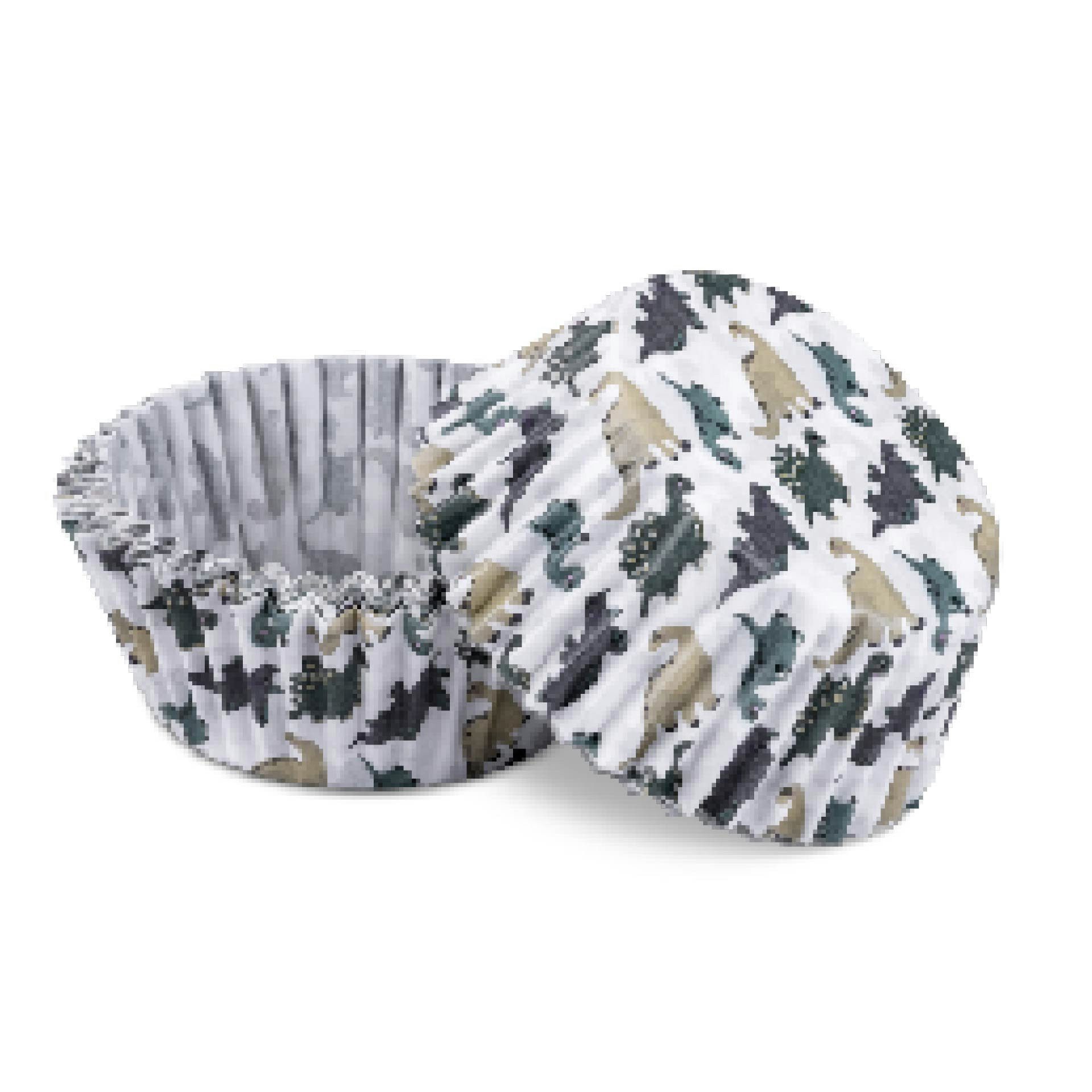 Zenker Muffinform Muffinförmchen Dino, Cupcake-Hüllen, Backzubehör, Party-Backformen