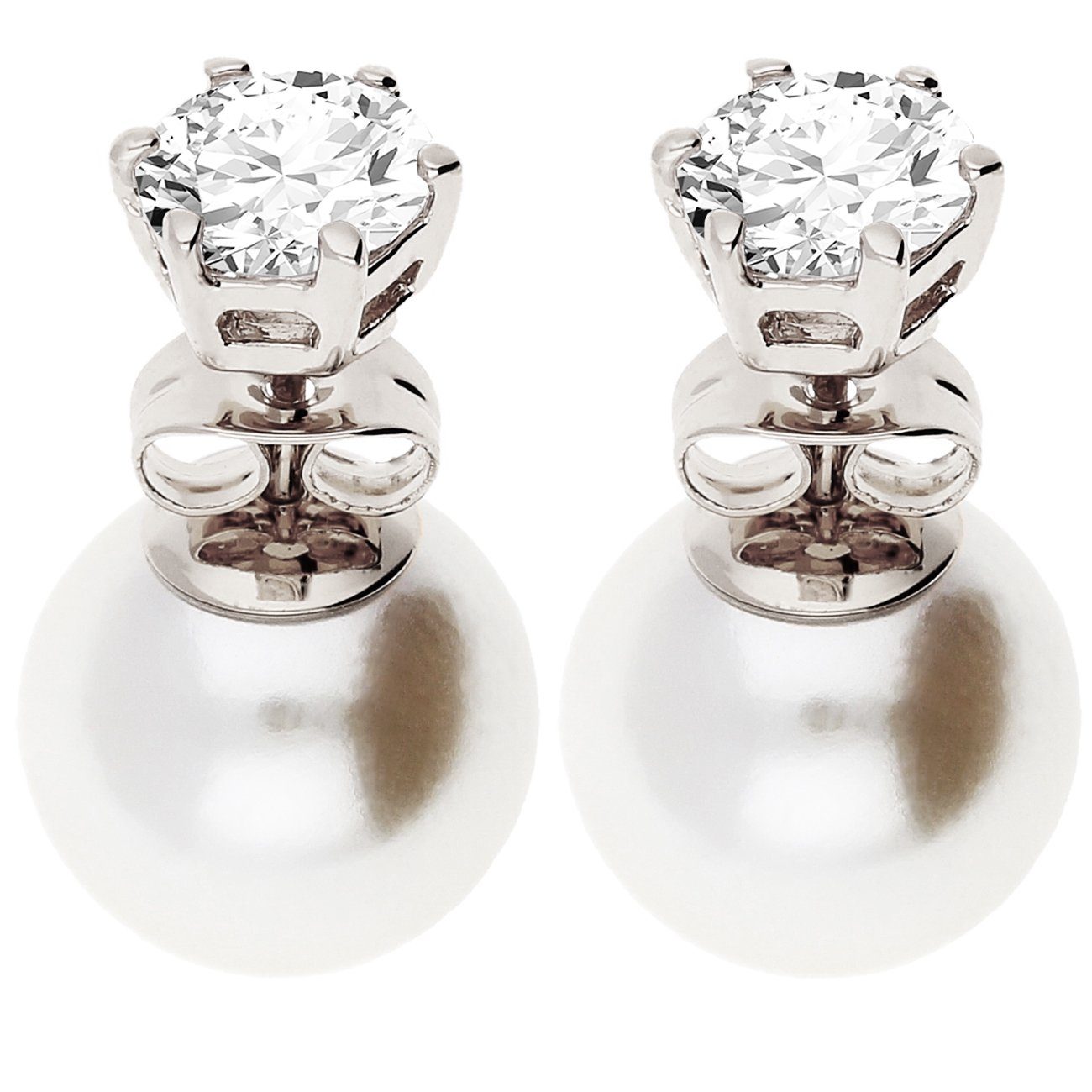 LÖB Paar Ohrstecker Silber Ohrringe Zirkonia günstig online kaufen