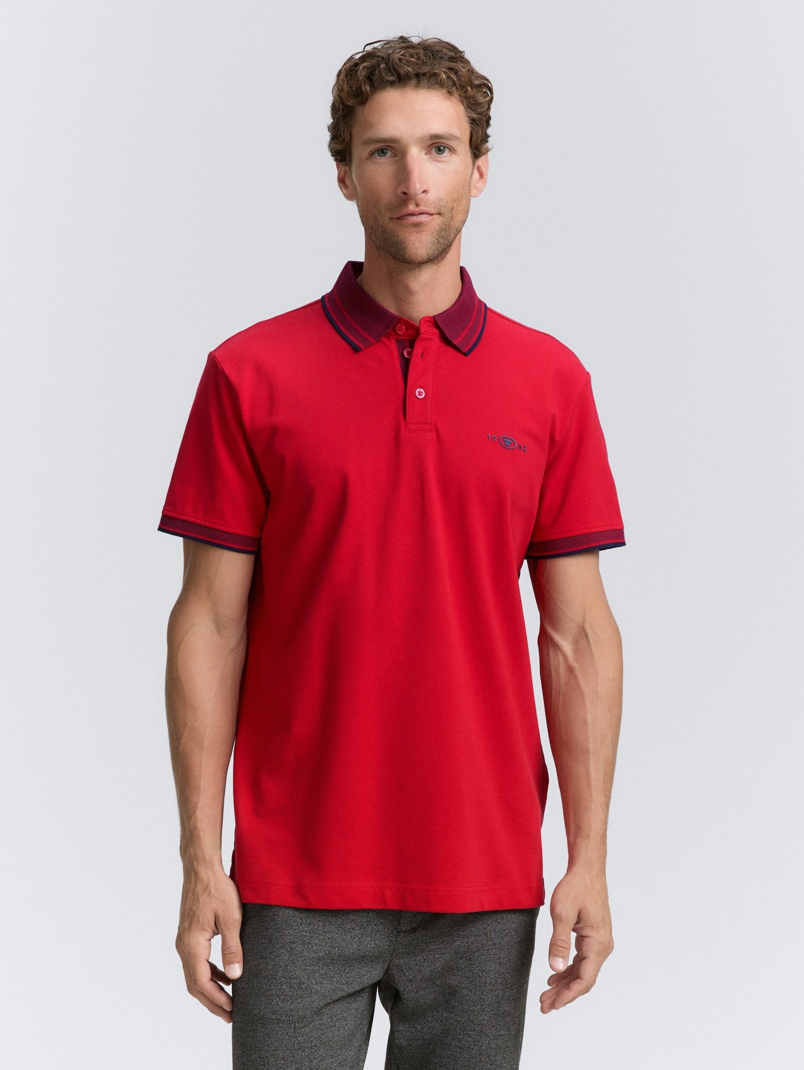 TOM TAILOR Poloshirt Poloshirts Piqué Poloshirt mit Stretch günstig online kaufen
