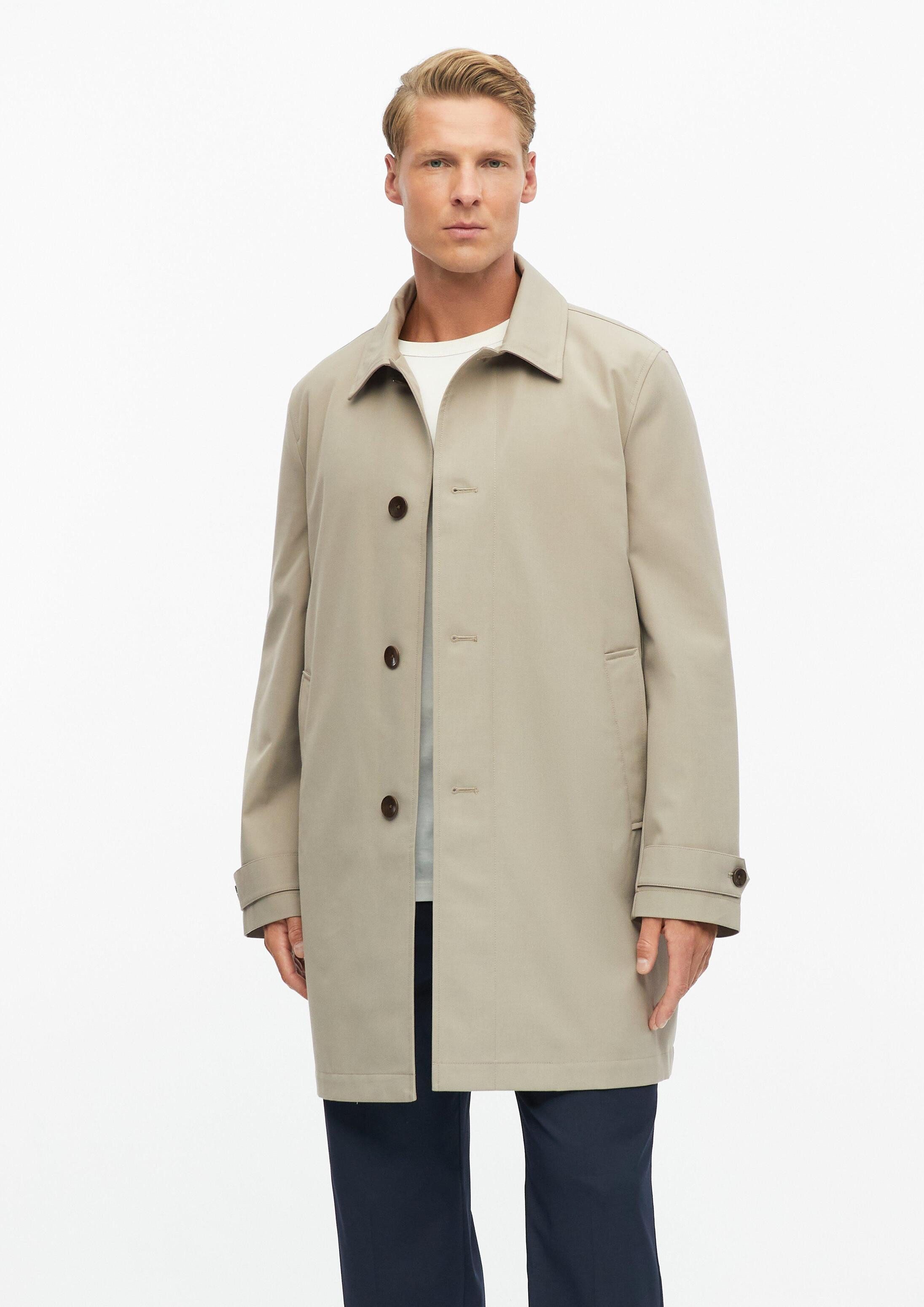 s.Oliver Funktionsmantel Outdoor-Mantel Wasserabweisender Trenchcoat mit Steppfutter