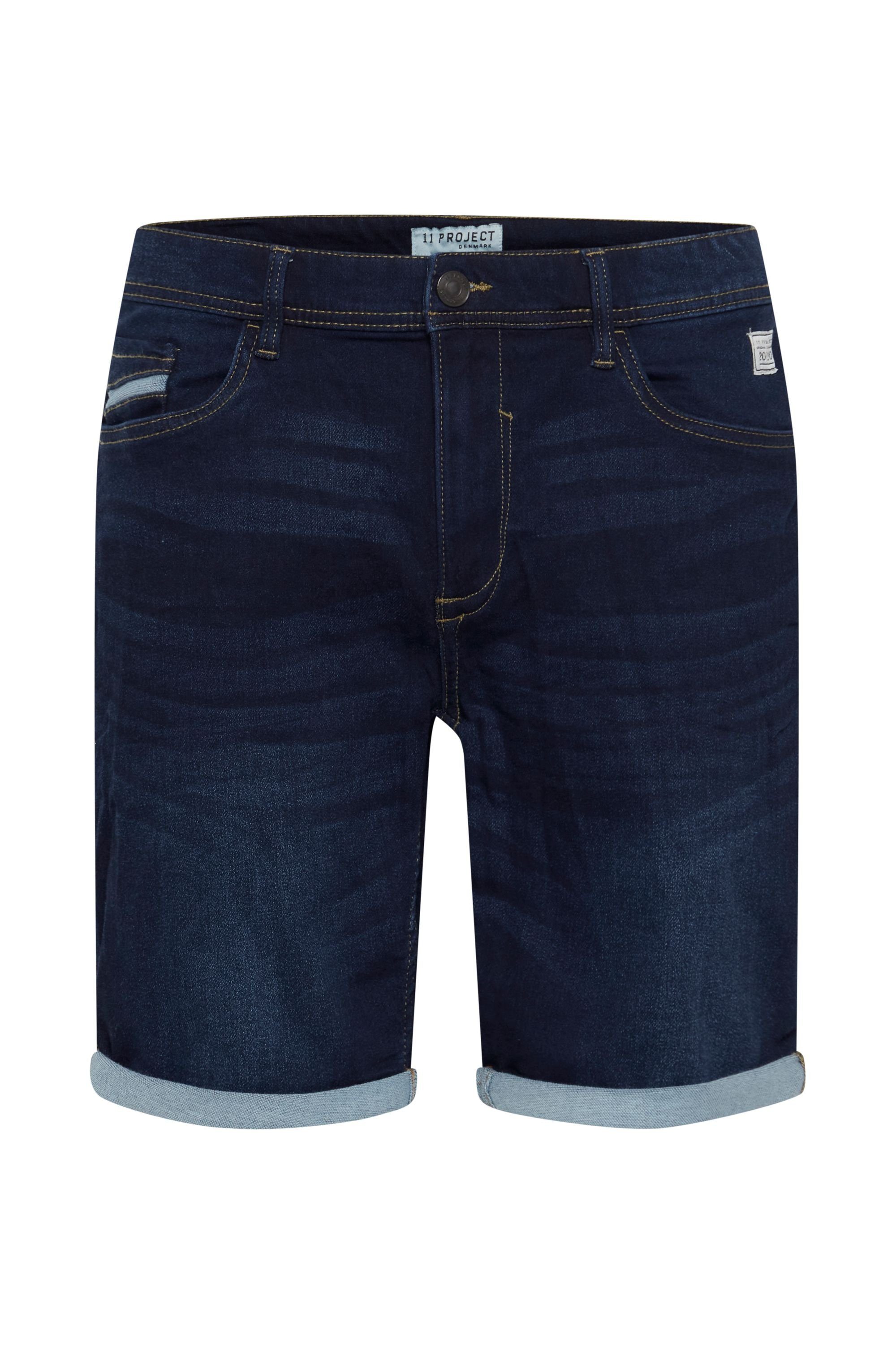 11 PRBernd Project blue Denim Jeansshorts dark Project 11