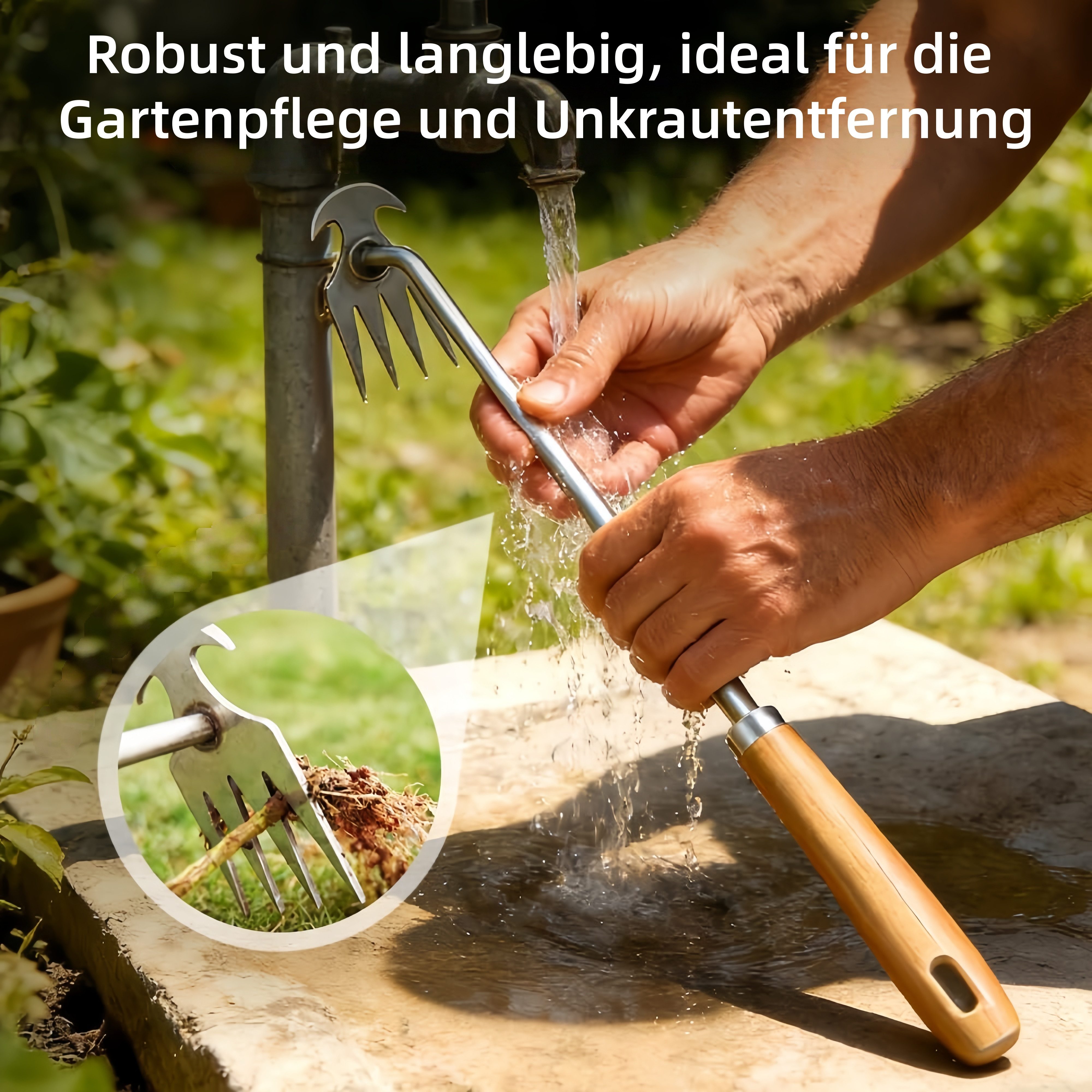 FOUORTUNATE-BEE Unkrautstecher Manueller Unkrautstecher für Garten & präzises Jäten, Handlicher Garten-Unkrautentferner für Beete und Gräben