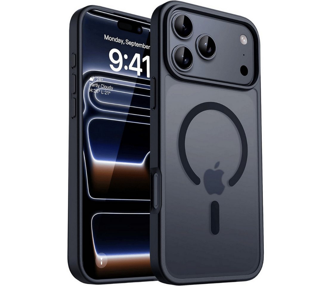 SmartUP Smartphone-Hülle für iPhone 17 Pro Magsafe Schutz Tasche Case Cover Bumper 6,3, MagSafe