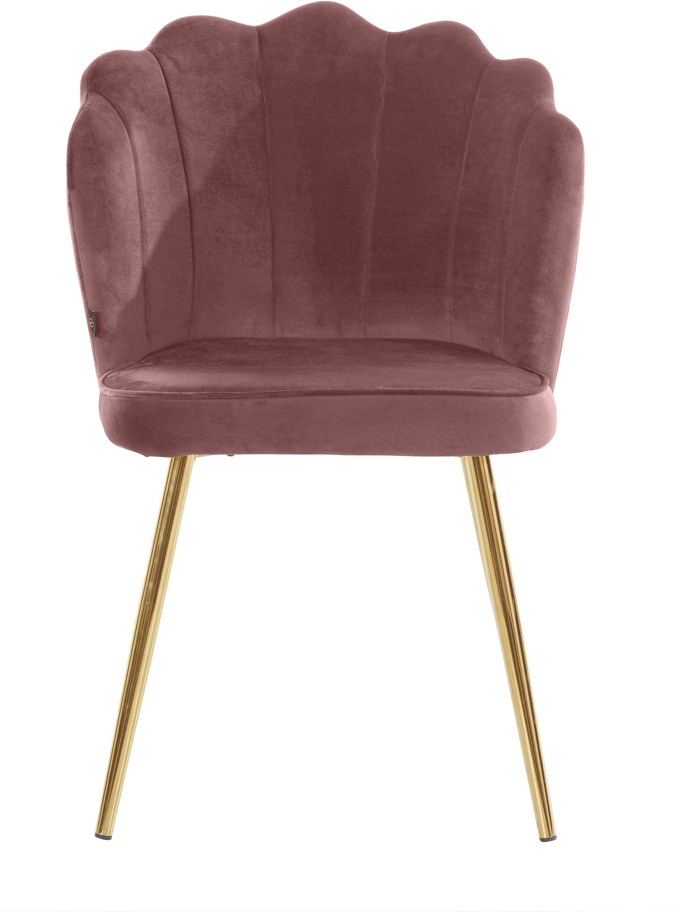 Leonique Esszimmerstuhl Elibari (2 St), im 2er Set erhältlich, Sitz und Rücken  gepolstert, Sitzhöhe 49 cm