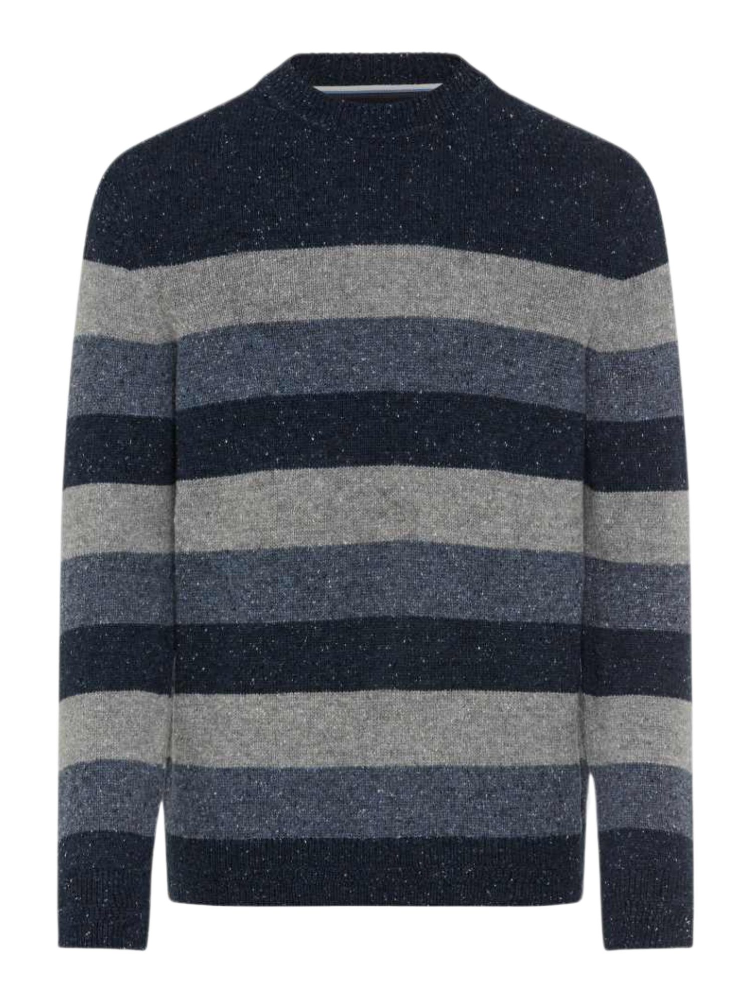 Brax Strickpullover blau,Casual,Polyamid,Gestreift,Rundhals,Lang,Regular Fit