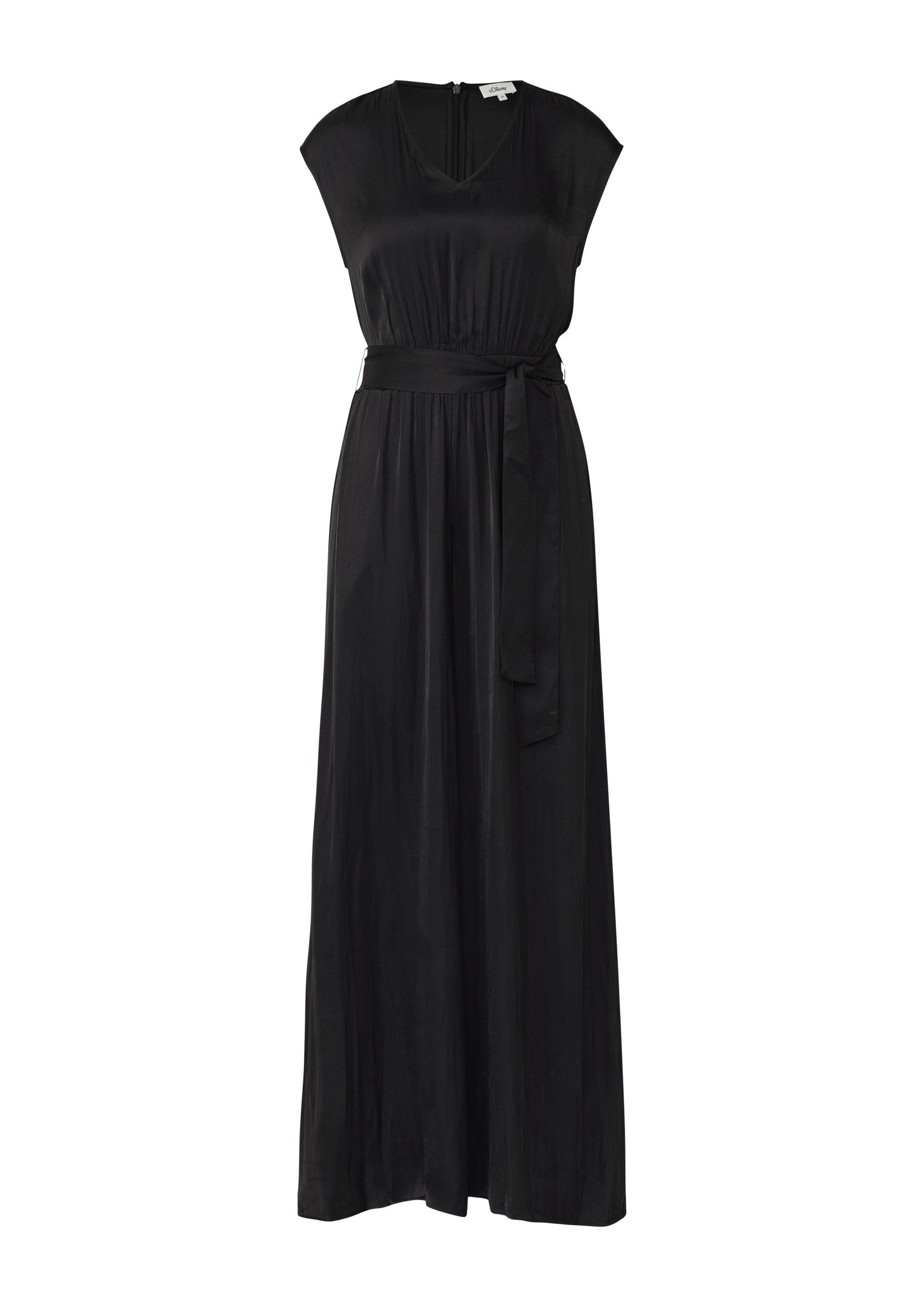 s.Oliver Jumpsuit Overall Satin-Jumpsuit mit Extra Wide Leg