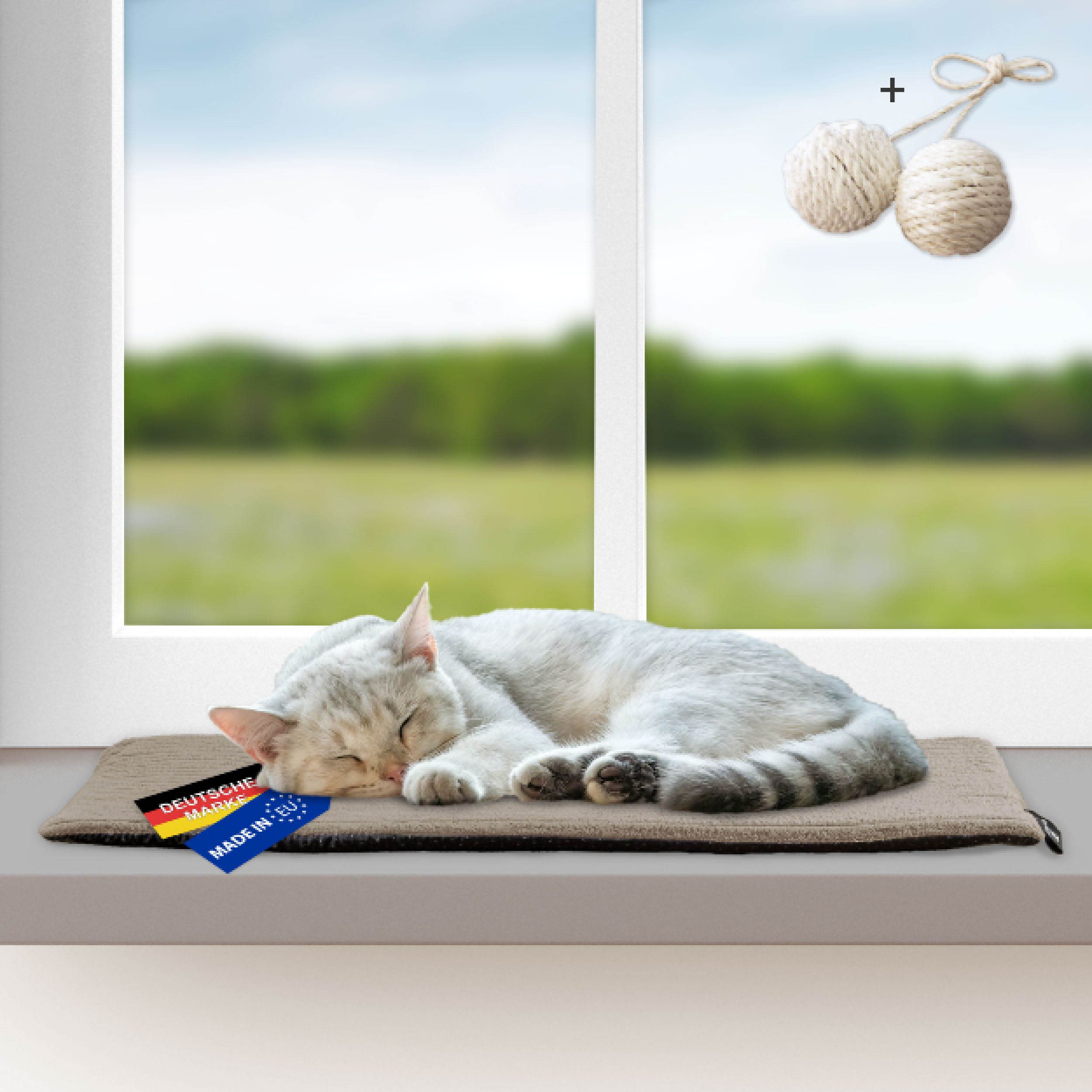 Rohrschneider Tierkissen Katzen Fensterliege selbstwärmende Katzendecke günstig online kaufen