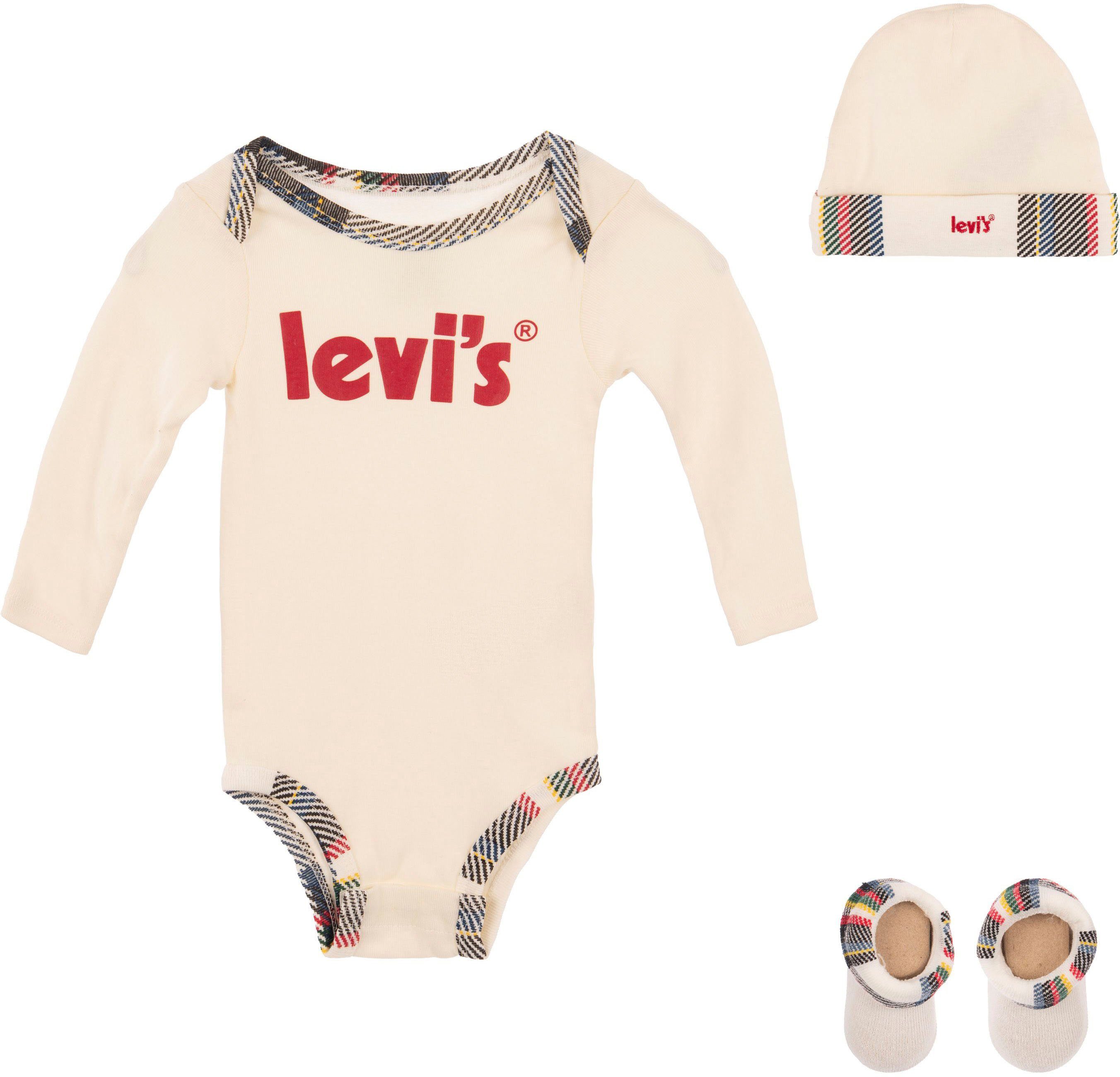 [Super beliebte Artikelnummer! ] Kids Erstausstattungspaket UNISEX SET HOLIDAY 4PC LEVIS Levi's® 4-tlg) (Set, BLANKET