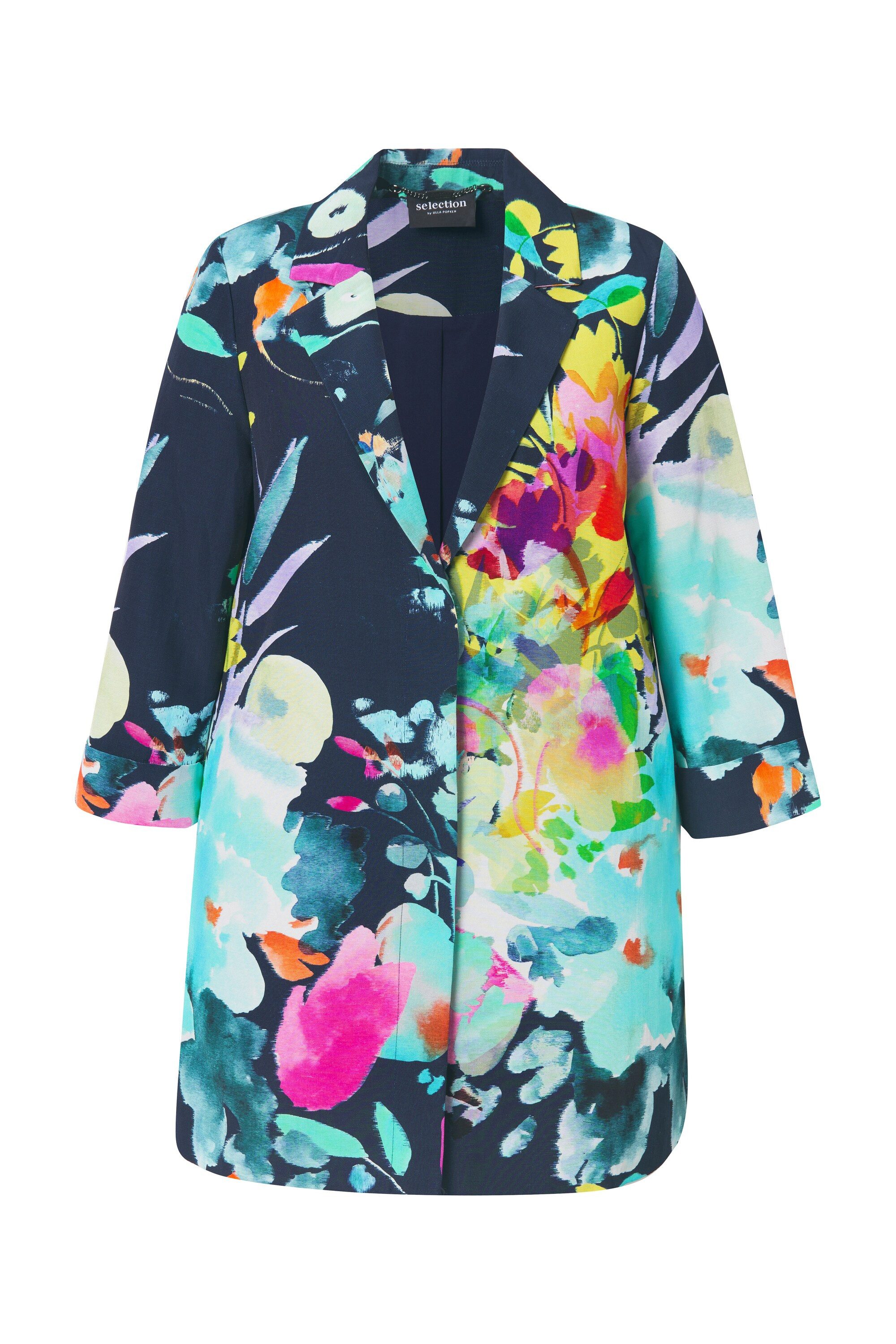 Ulla Popken Sommerjacke Jacke A-Linie Reverskragen günstig online kaufen