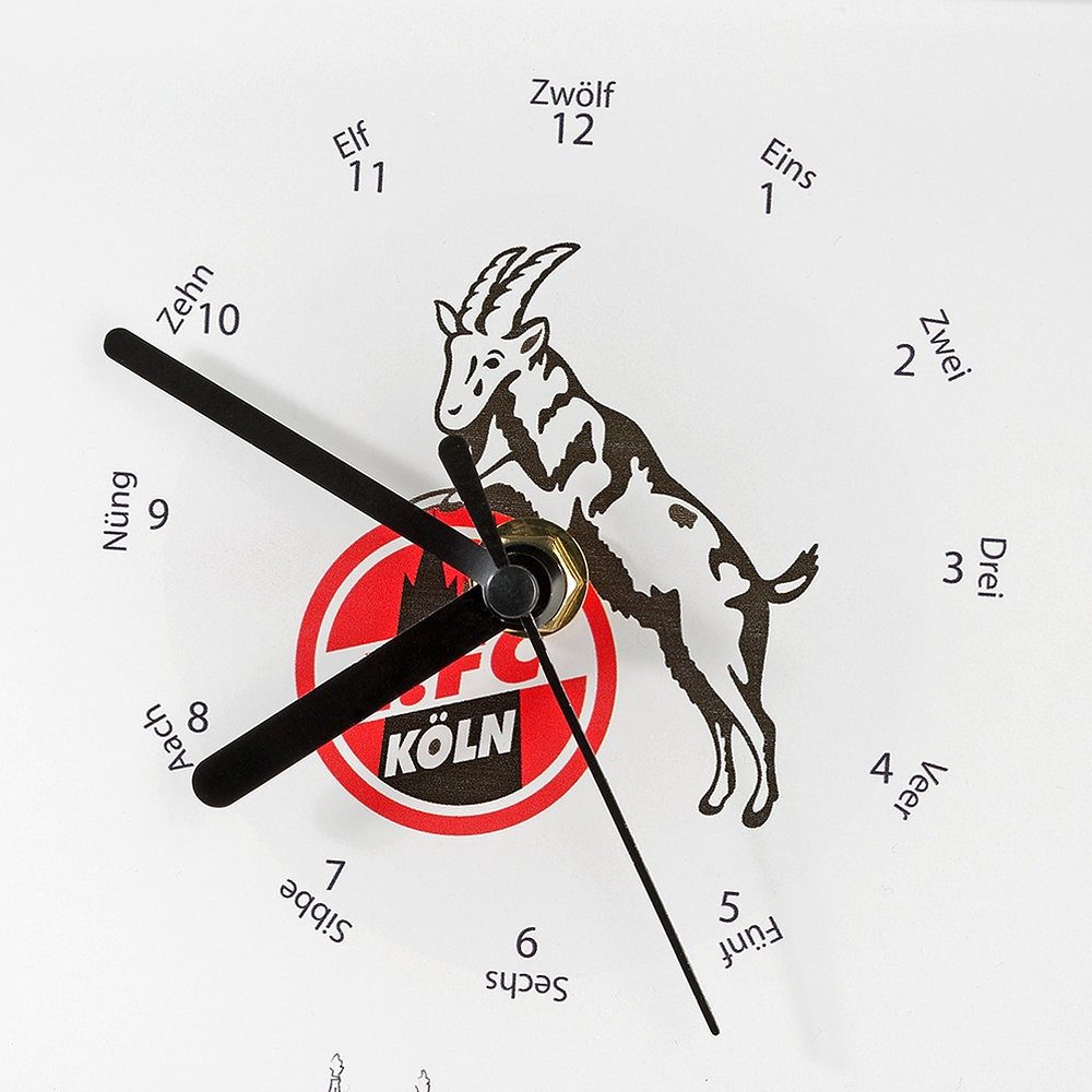 1. FC Köln Dekoobjekt Wanduhr Skyline günstig online kaufen