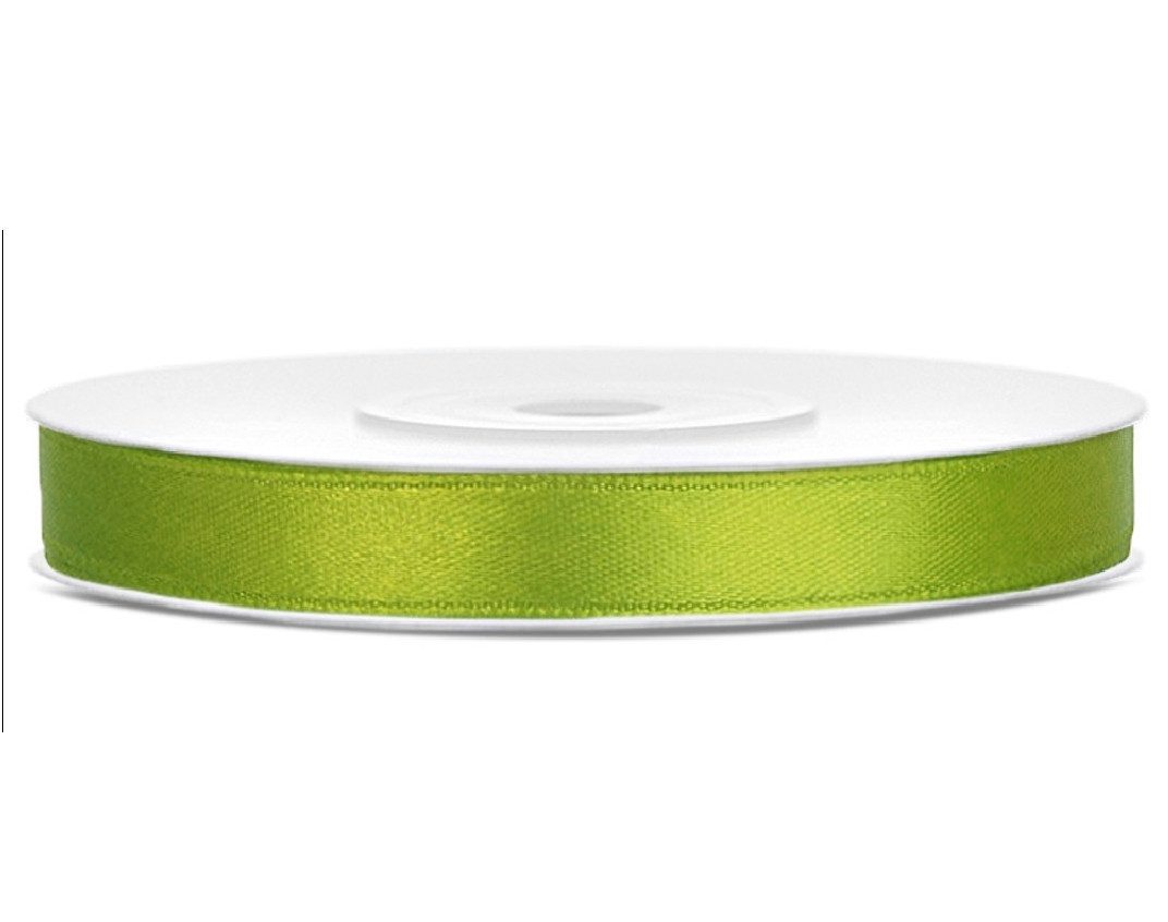 partydeco Satinband 25 m x 6 mm Rolle Geschenkband Schleifenband Deko Satin Band Dekoband