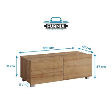 Furnix TV-Schrank PUNE 100 TV-Lowboard fürs Wohnzimmer freistähend oder Wandmontage nach Wahl möglich