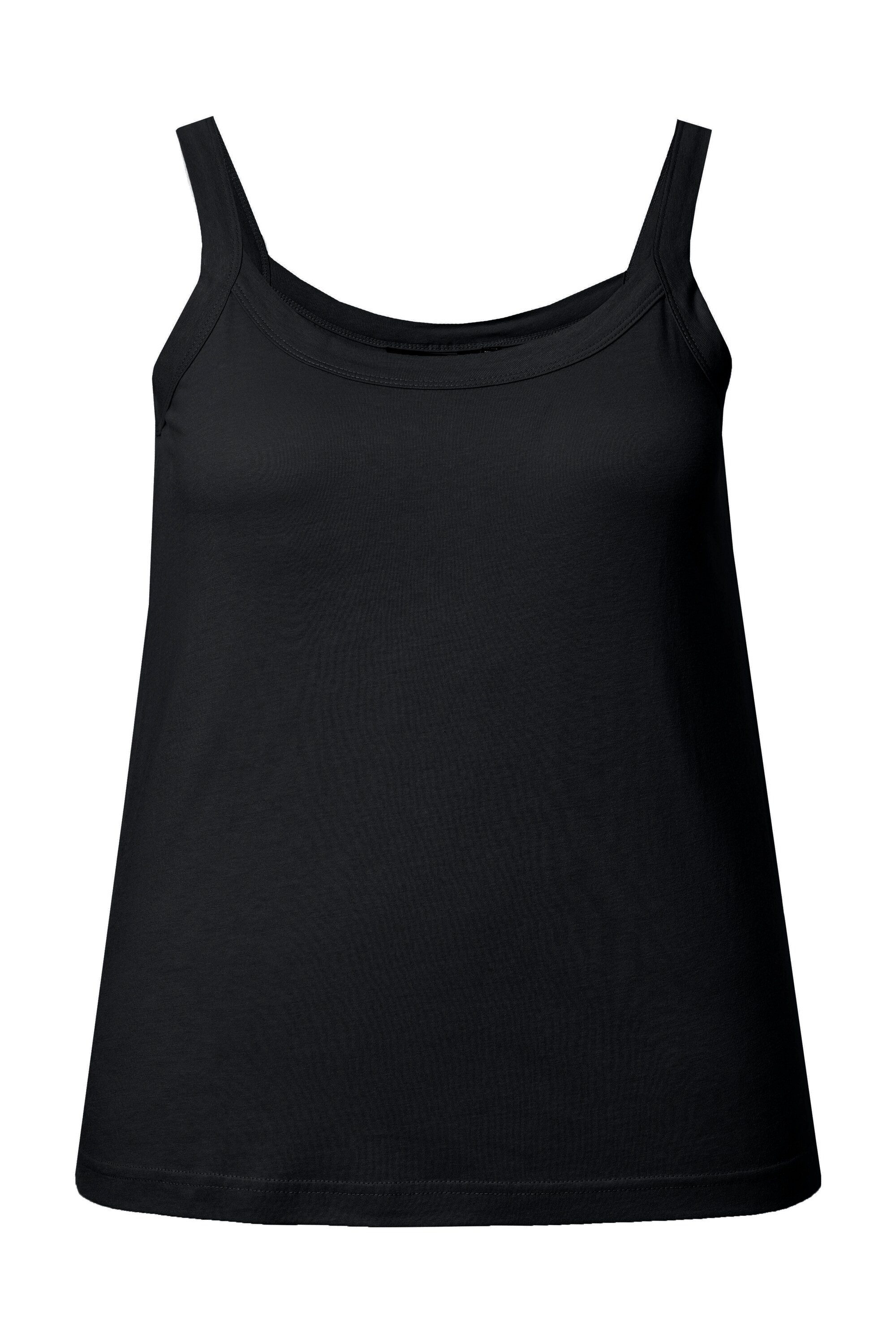 Ulla Popken Longtop Spaghettitop Rundhals Modalmix ärmellos günstig online kaufen