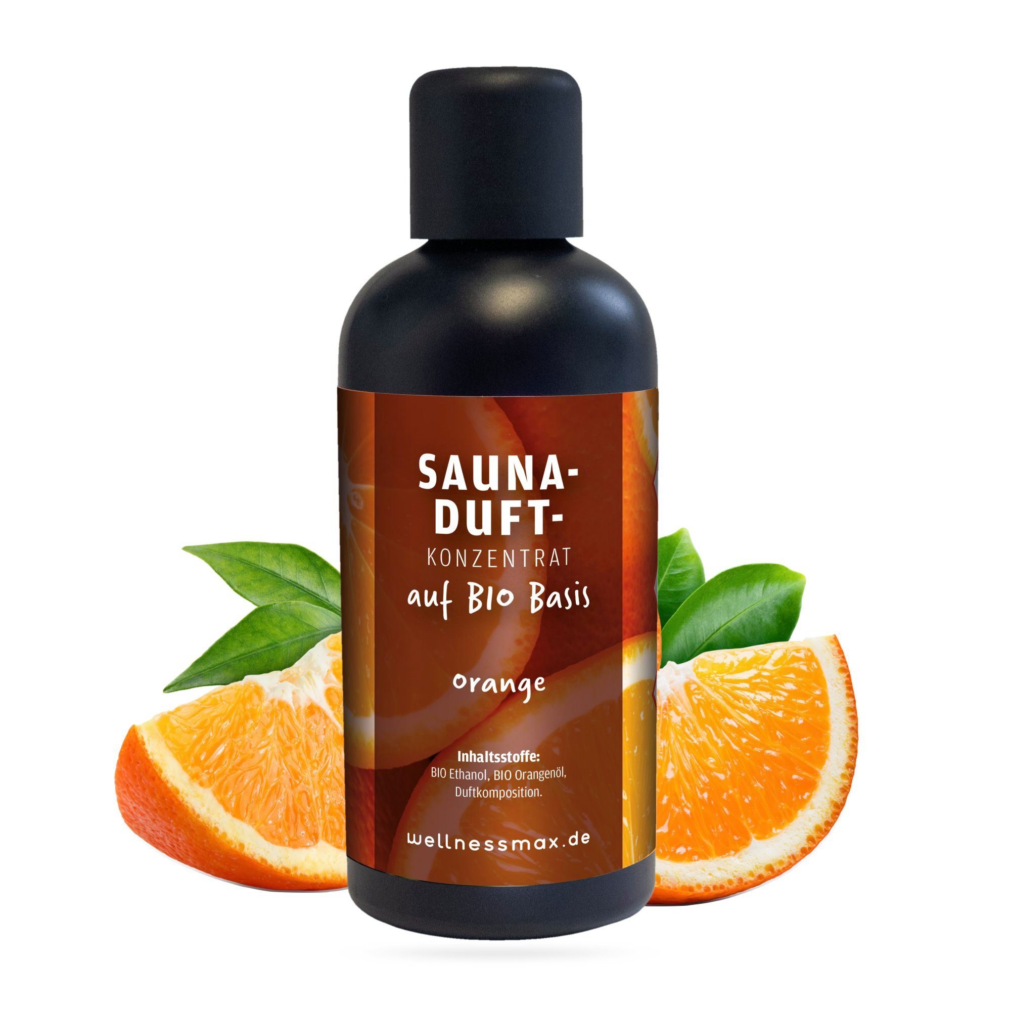 Wellnessmax Aufgusskonzentrat Wellnessmax Bio Sauna-Aufguss Orange
