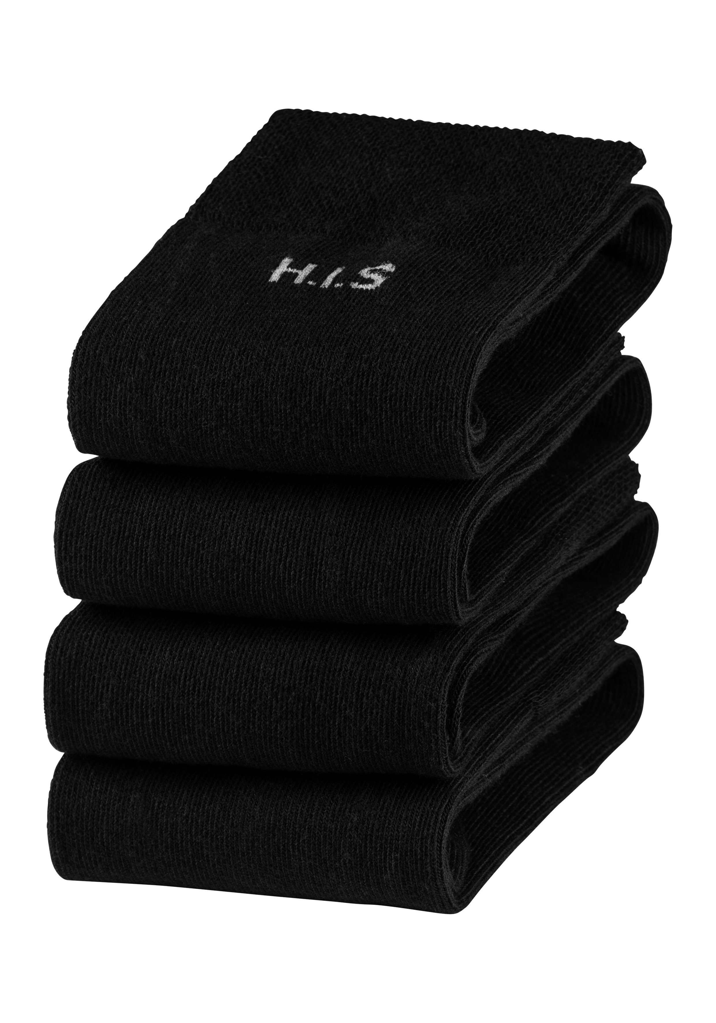 H.I.S Socken, (Packung, 4 Paar), mit druckfreiem Bündchen günstig online kaufen