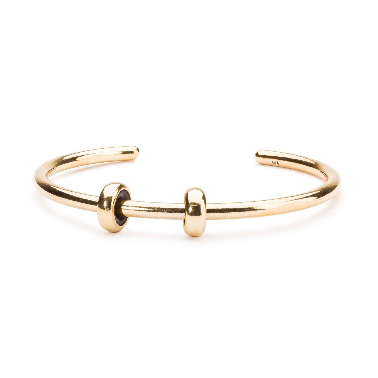 Trollbeads Armspange Armspange mit Spacern, 18k vergoldet, TGPBO-00118
