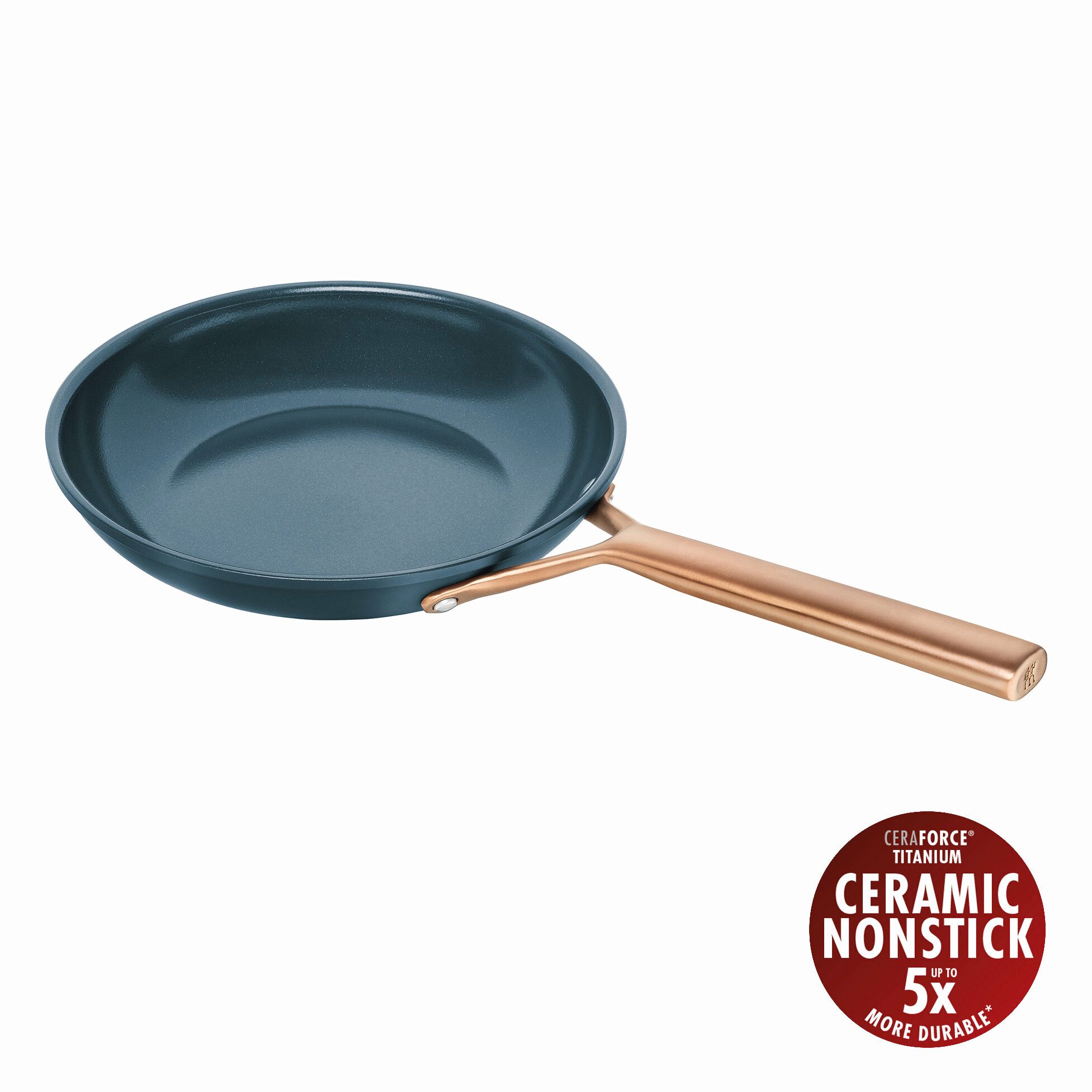 Zwilling Pfannen-Set Milano, Aluminium (Set, 2-tlg., je 1 Pfanne 24 cm + 28 cm), Keramik-Antihaftbeschichtung, Induktion, Made in Italy