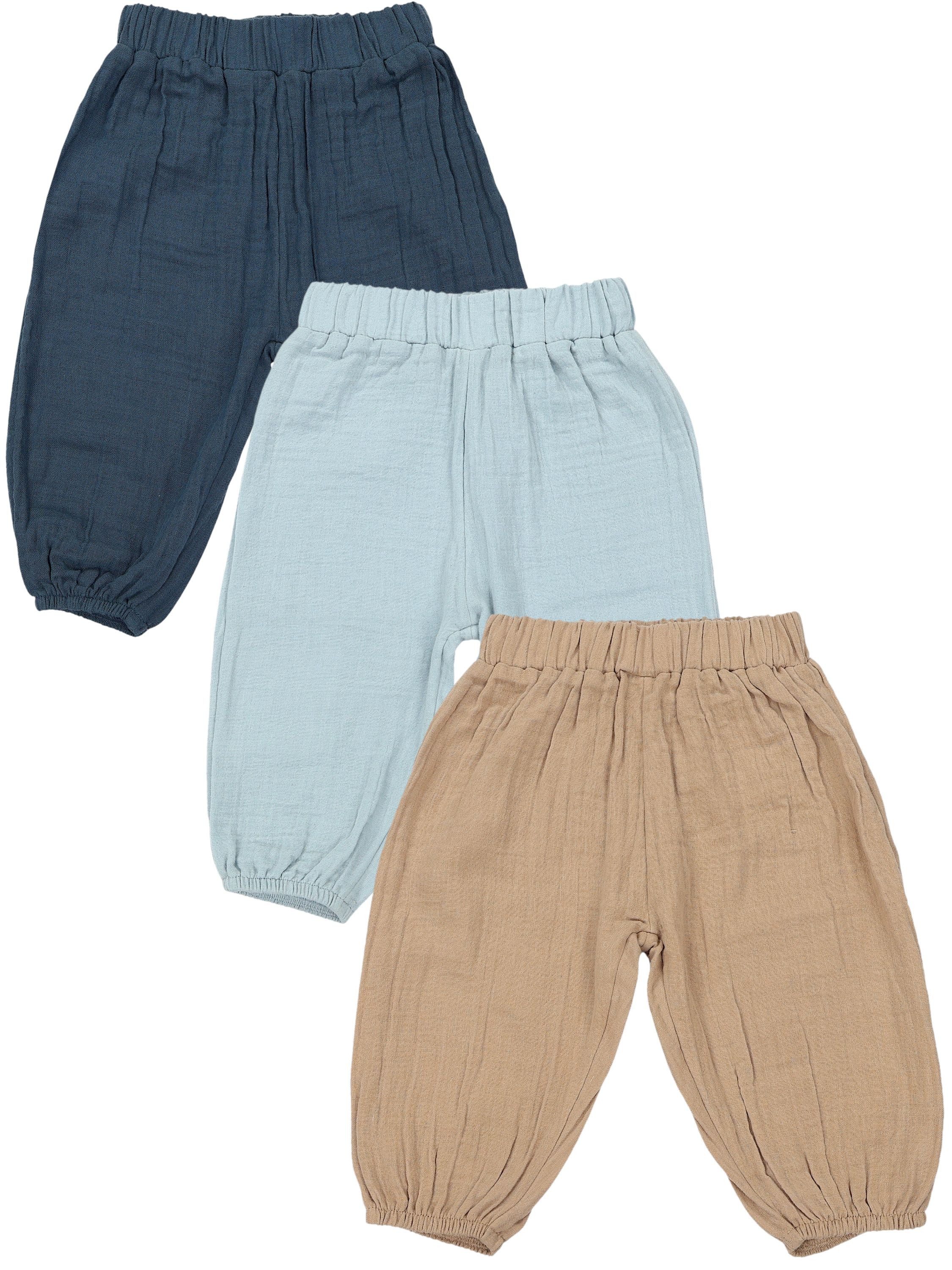 TupTam Sweathose TupTam Baby Unisex Musselin- Pumphose 3er Pack