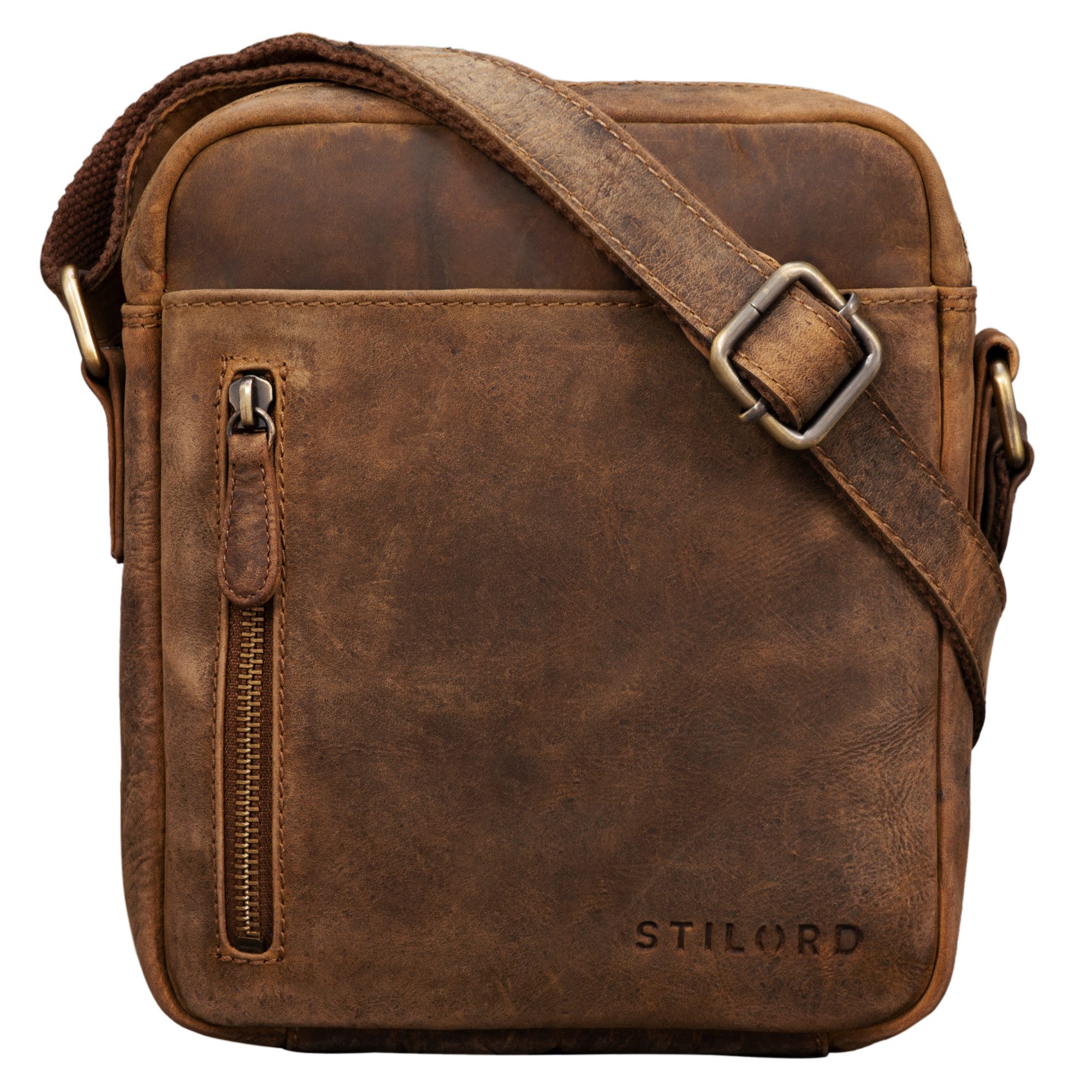 Schultertasche "Kennedy" Kleine Umhängetasche Echtleder