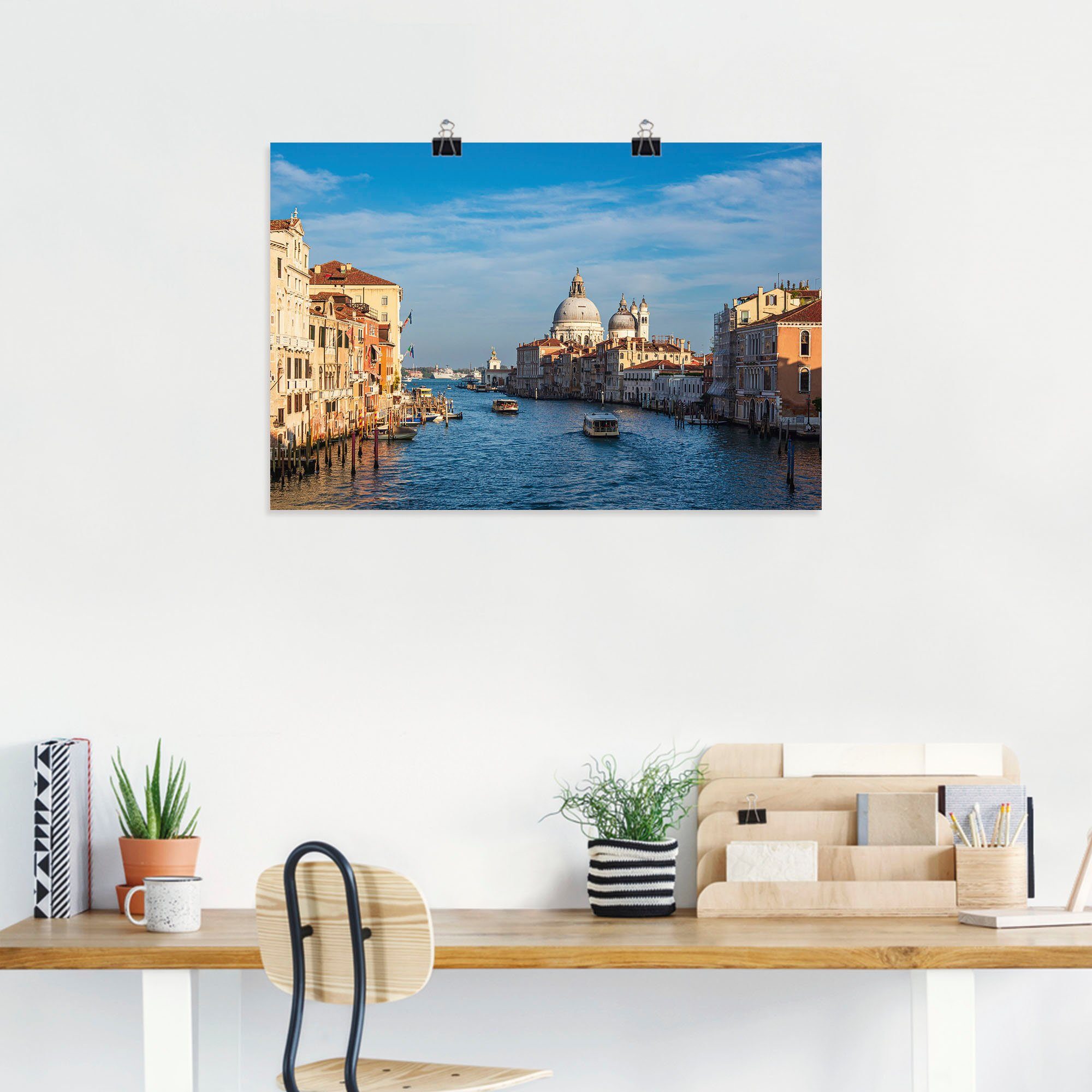Artland Poster Kirche Santa Maria della Salute Venedig, Venedig (1 St), ohne Rahmen