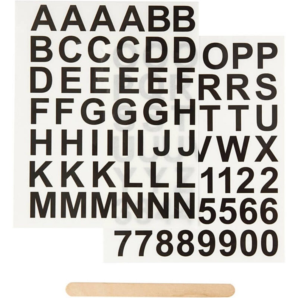 creativ company Sticker Transfer-Sticker Buchstaben & Zahlen
