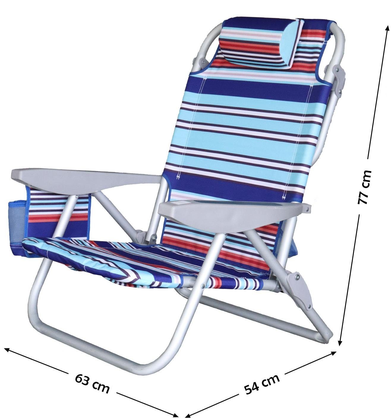 ELLUG Campingstuhl Strandstuhl verstellbar, klappbar als günstig online kaufen