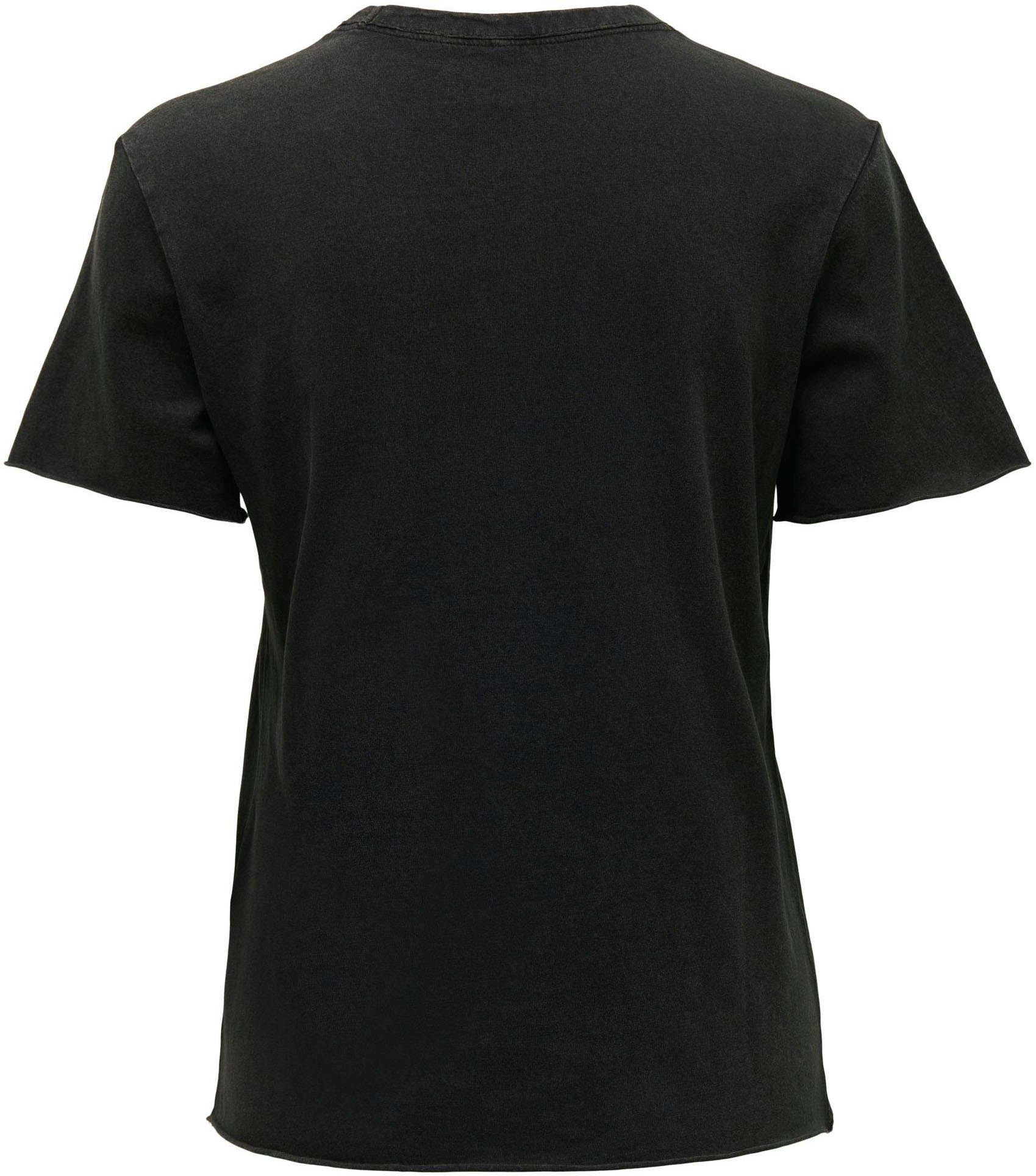 NOOS Black-TROUBLE-SNAKE JRS unterschiedlich Rundhalsshirt REG TOP S/S bedruckt ONLLUCY ONLY