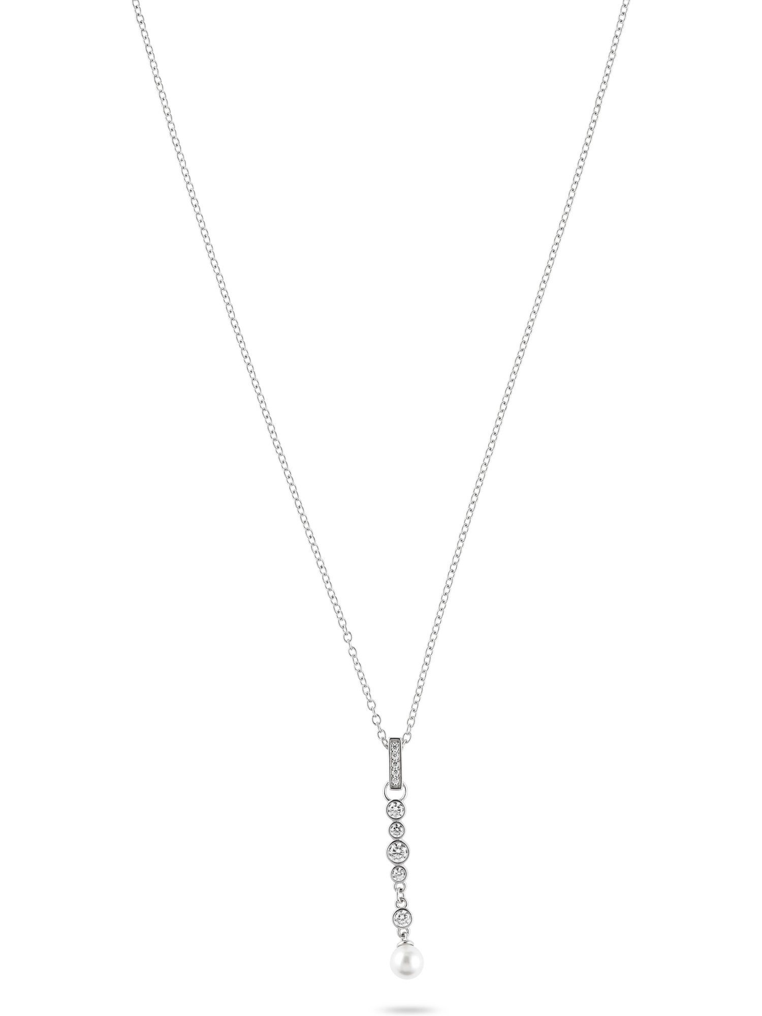 JETTE Silberkette JETTE Damen-Kette 925er Silber, recycelt Zirkonia, PEARL