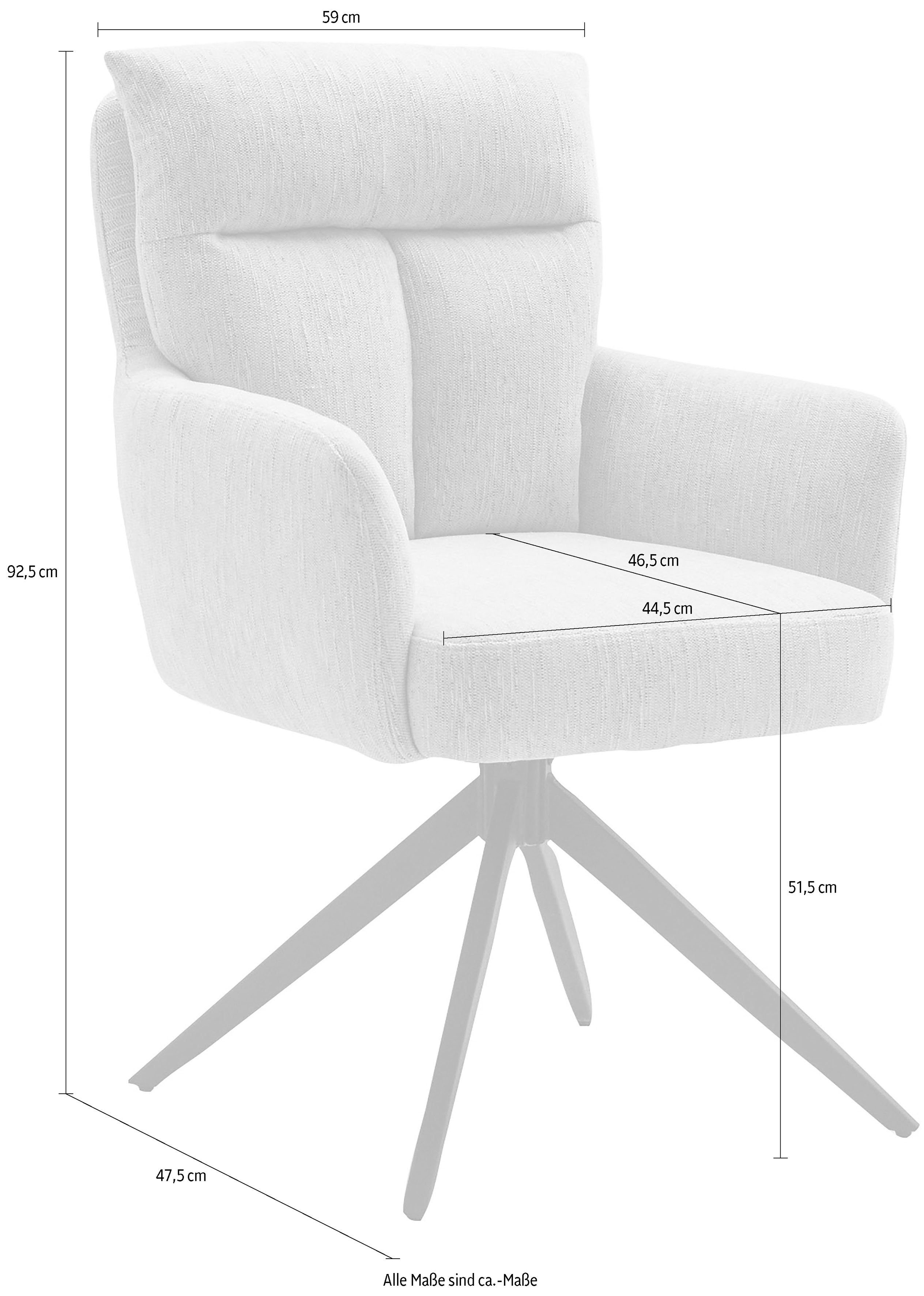 Home affaire Esszimmerstuhl Monaco, TOPSELLER! (Set, 2 St), verschiedene Gestelle wählbar, Belastbar bis 120 Kg