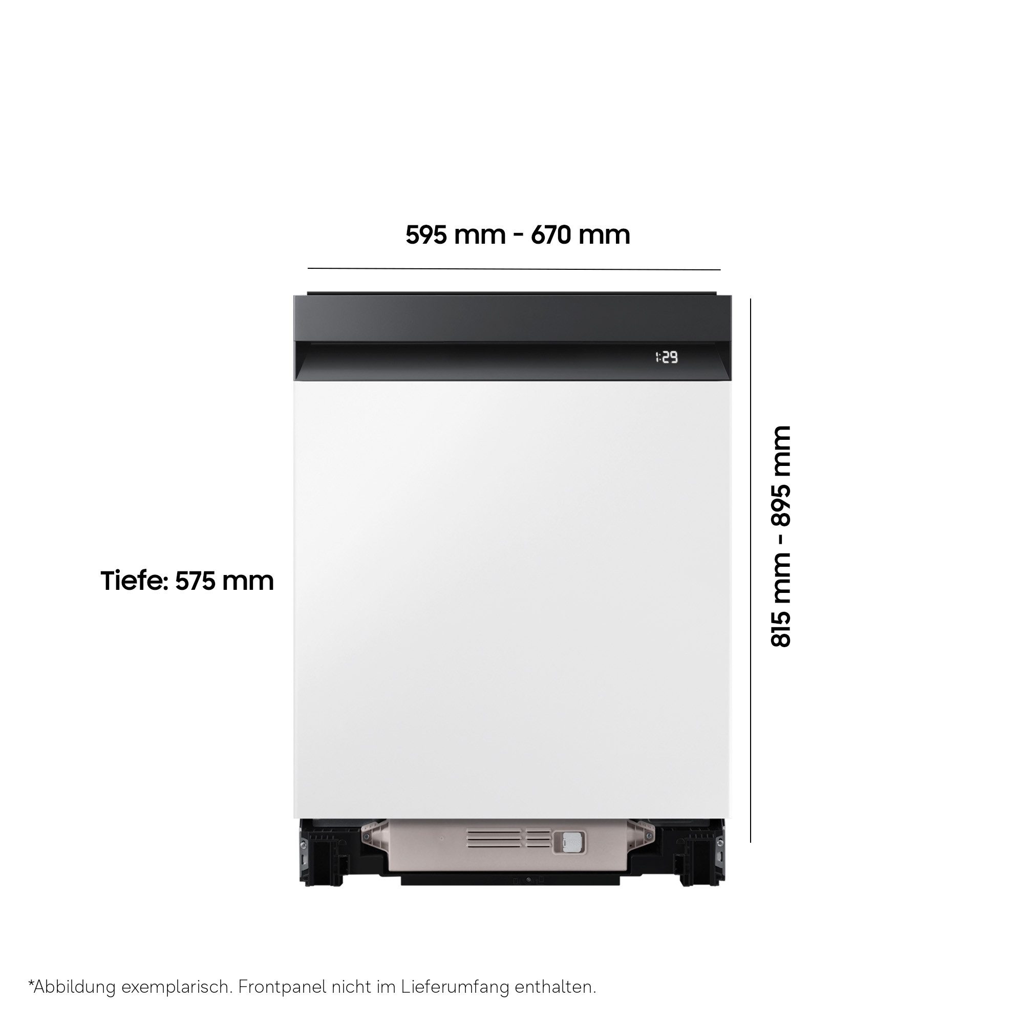 Samsung teilintegrierbarer Geschirrspüler DW80H73WBSFU1