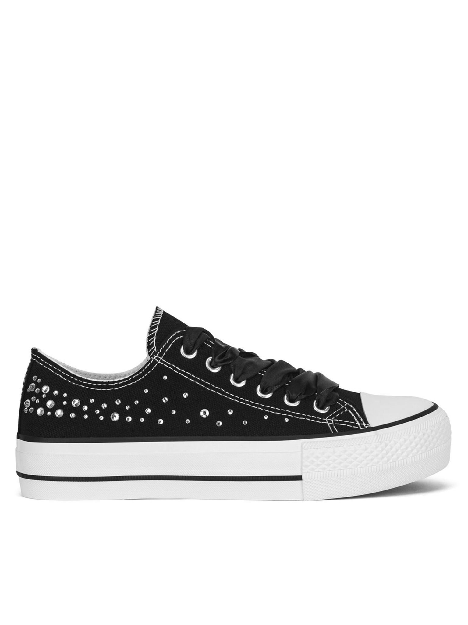DeeZee Sneakers aus Stoff Damen WFA2791-1 Schwarz Sneaker