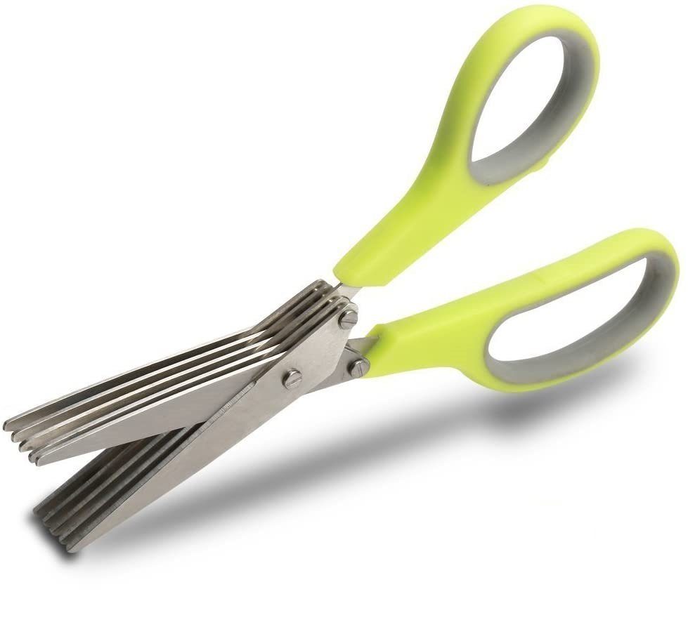 Luna24 simply great ideas... Kräuterschere Kräuterschere mit 5 Klingen Edelstahl rostfrei, zeitsparend