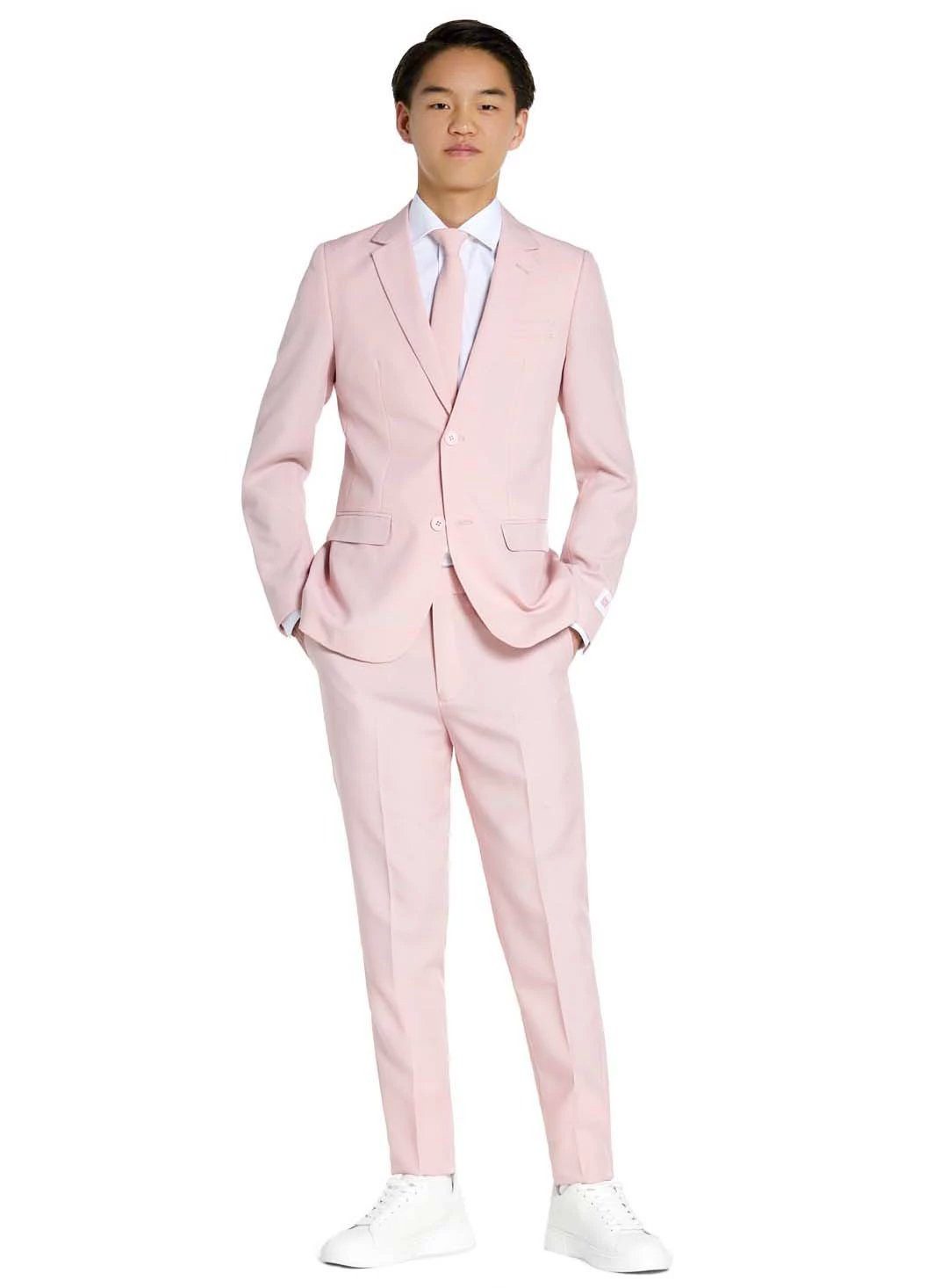Opposuits Partyanzug Lush Blush Anzug für Jugendliche, Mit Pastell-Pink gibst Du den Ton an!