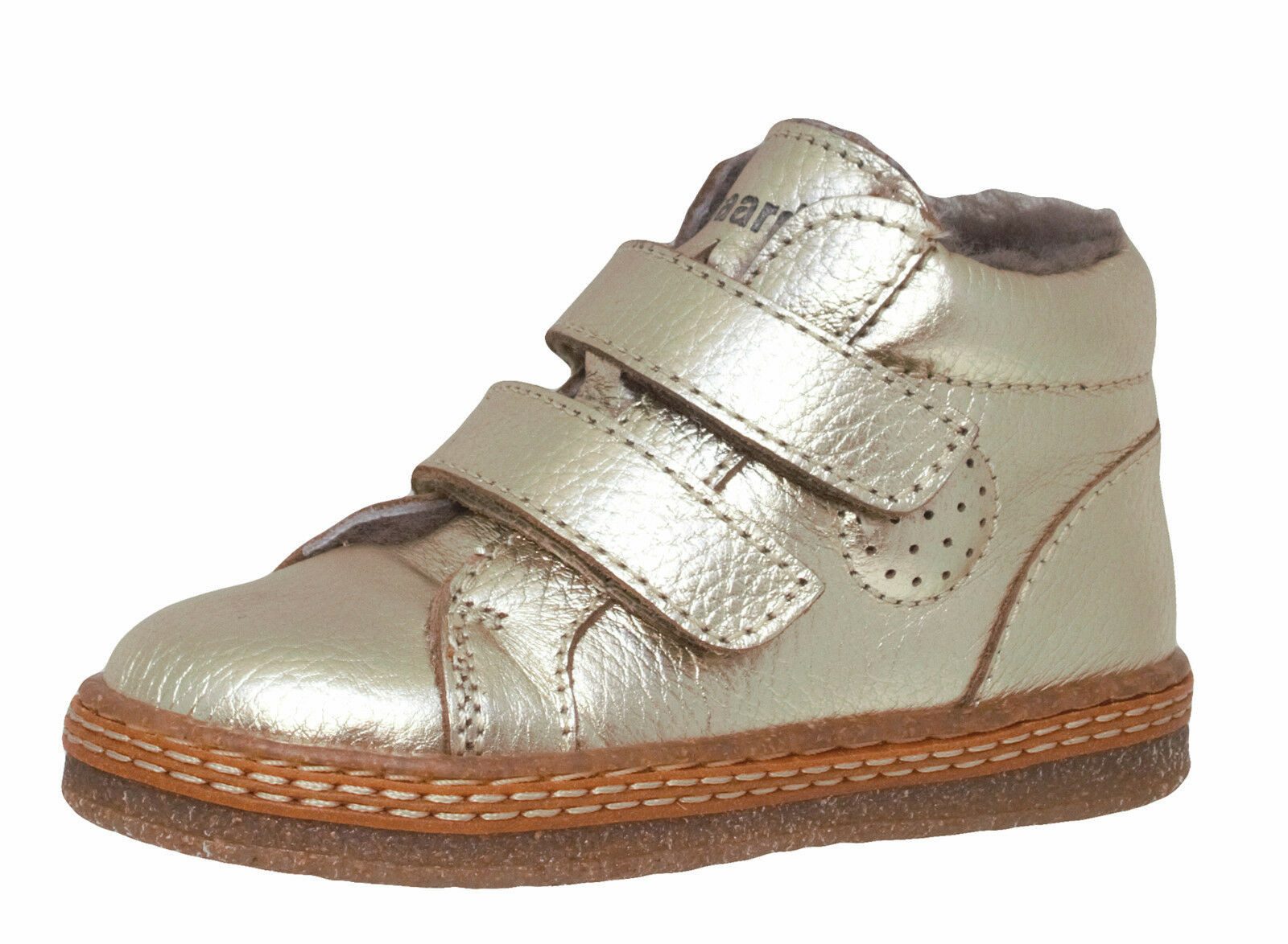 Bisgaard Bisgaard Halbschuhe Sneaker Leder Lammfell 21247 gold Bootsschuh