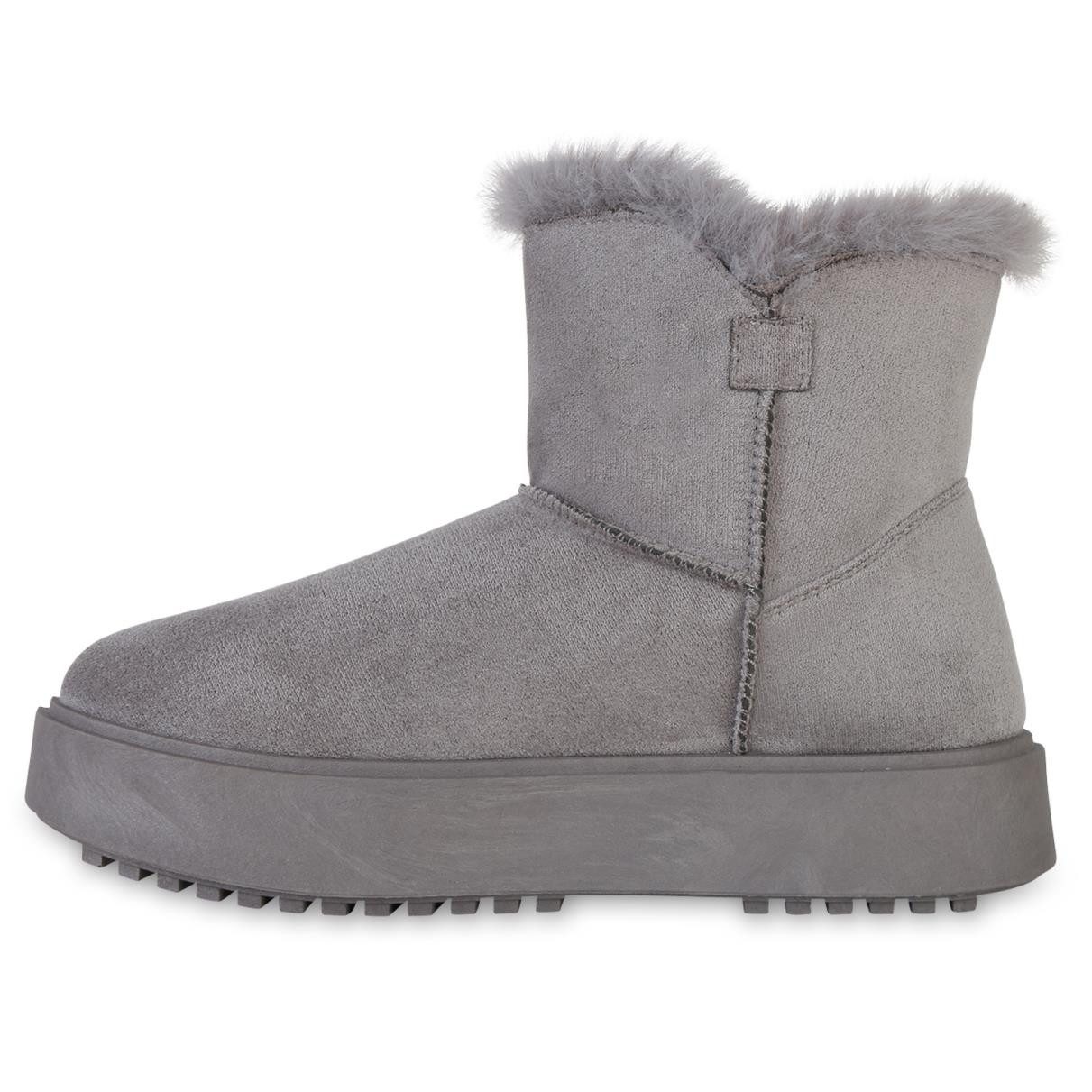 VAN HILL 841460 Winterstiefelette Damen Warm Gefütterte Winter Boots Stiefe günstig online kaufen