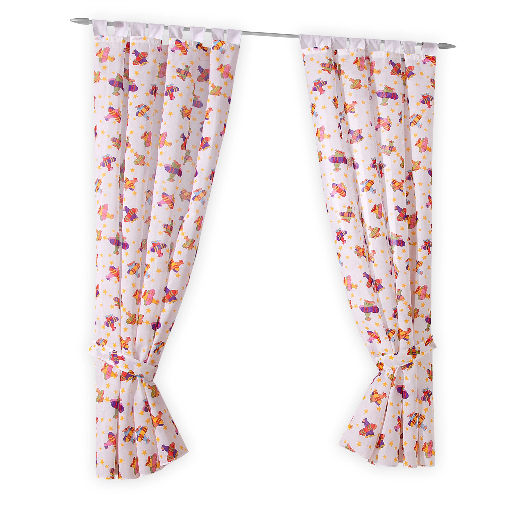 heimtexland Vorhang Kindergardine Kinderzimmer Deko Schlaufenschals, Schlau günstig online kaufen