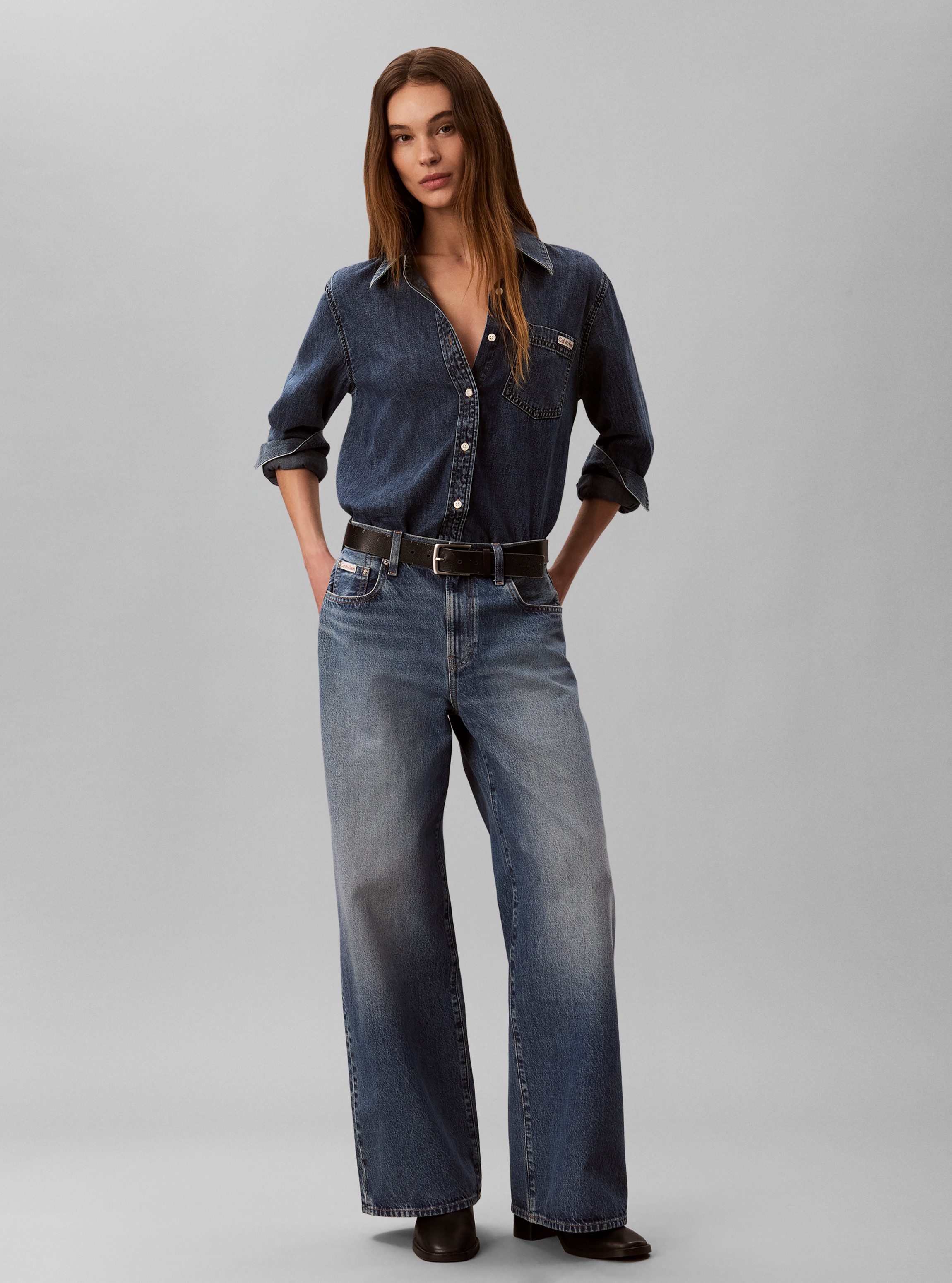 Calvin Klein Jeans Weite Jeans THE WIDE LEG Regular fit mit ausgestelltem Bein – Bild 5 von 5