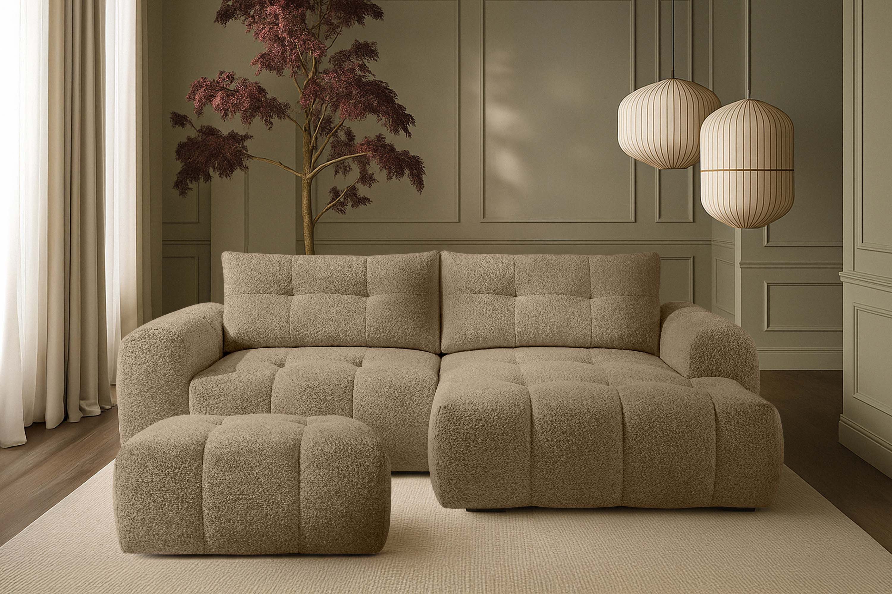 KONSIMO® Sitzhocker RAVIA Polsterhocker, Pouf, Modern-Stil, Premiumqualität günstig online kaufen