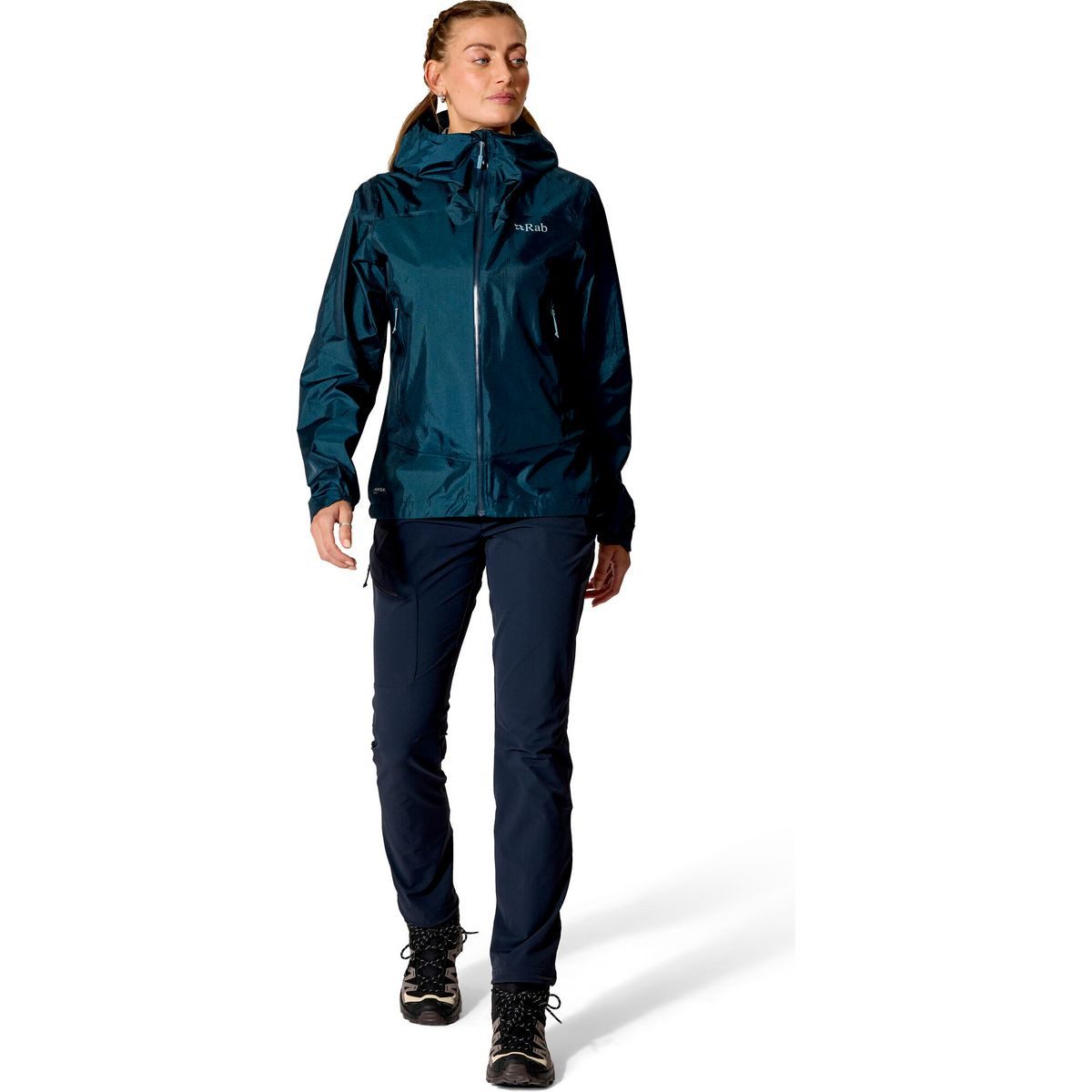 Rab Outdoorjacke Phantom Mountain Jacket Wmns Diese ultraleichte, wasserdichte Damenjacke ist ideal für Trekking