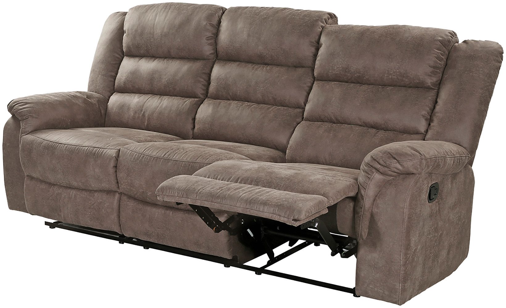 Jockenhöfer Gruppe 3-Sitzer Cleveland, B: 212 cm, mit Relax- & Liegefunktion, Federkern-Polsterung