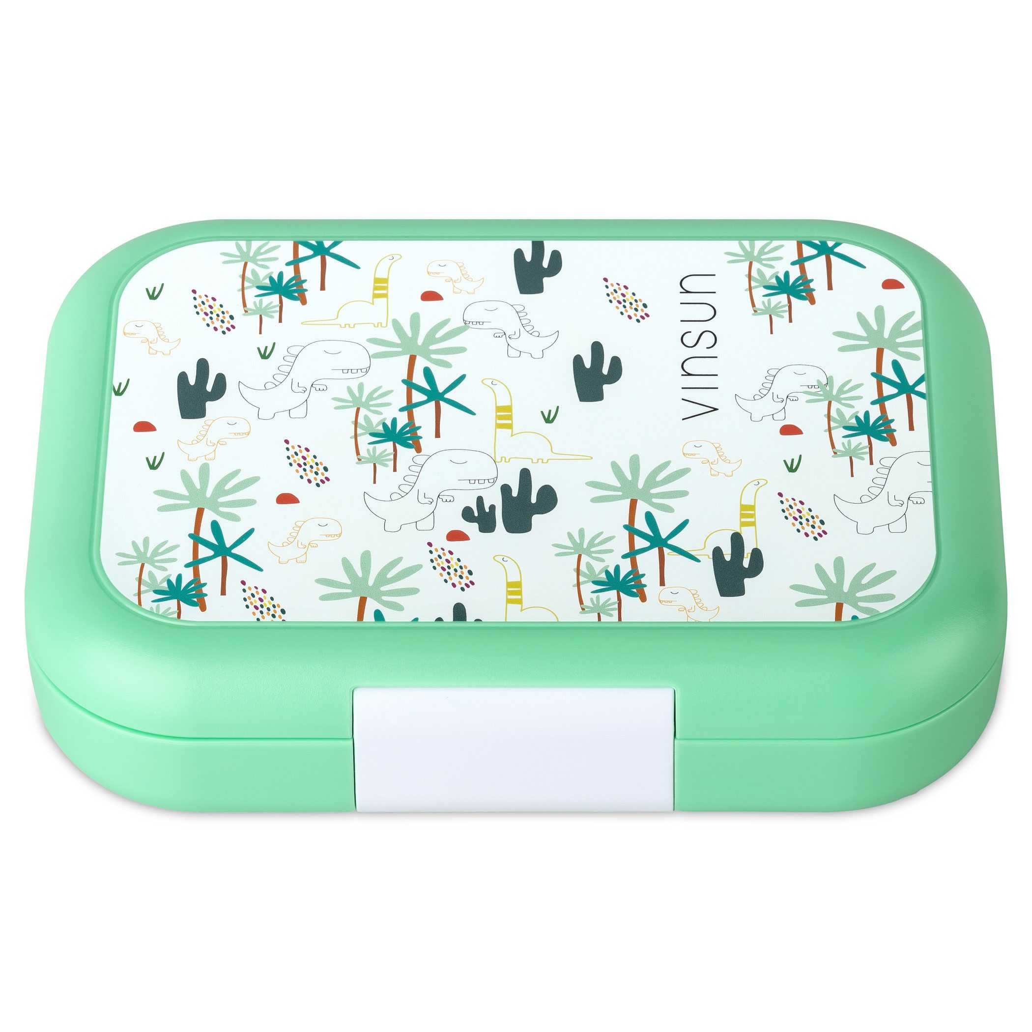 Vinsun Lunchbox Brotdose Kinder 4 Fächer - Auslaufsicher - Spülmaschinen geeignet, Kunststoff (PP Material), BPA frei, auslaufsicher, bruchsicher, Geruchs- und Geschmacksneutral