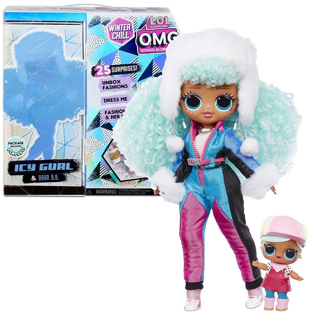 MGA ENTERTAINMENT Anziehpuppe Icy Gurl & Brrr B.B. Winter Wonderland L.O.L. Surprise O.M.G. Puppen